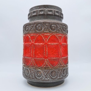 Vintage Golvvas BAY Keramik 92-35 Gråröd Lergods Inredningsdesign Mid Century Ceramics WGP 1960-1970