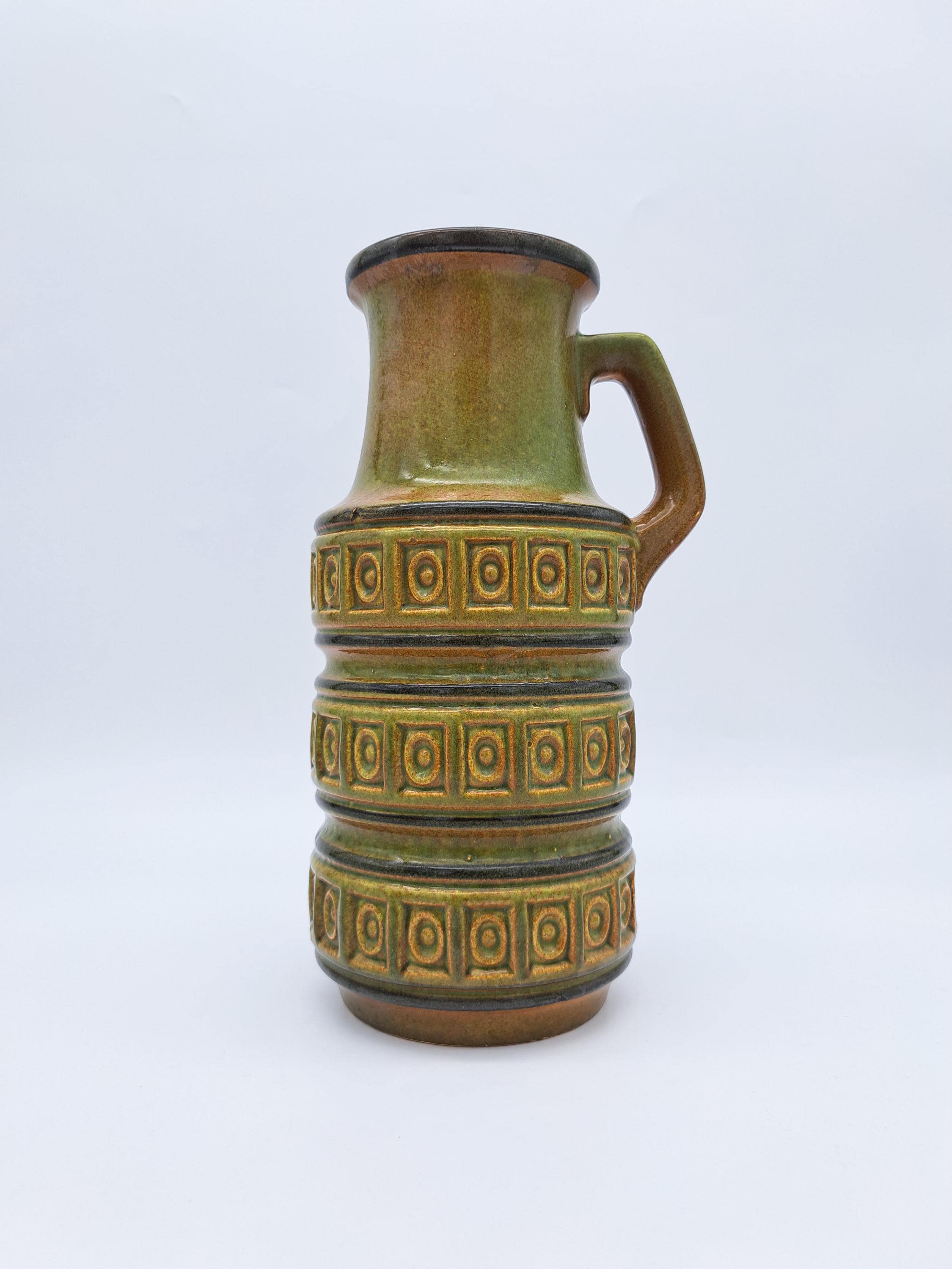 ヴィンテージ 西ドイツ製 Scheurich Tundra 429-26 花瓶 ミッド