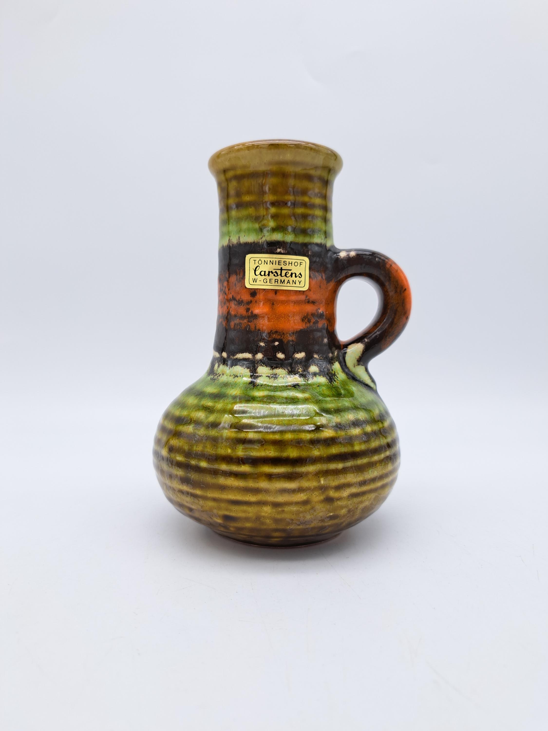 Vintage West German Carstens Tönnieshof Fat Lava Vase 7908