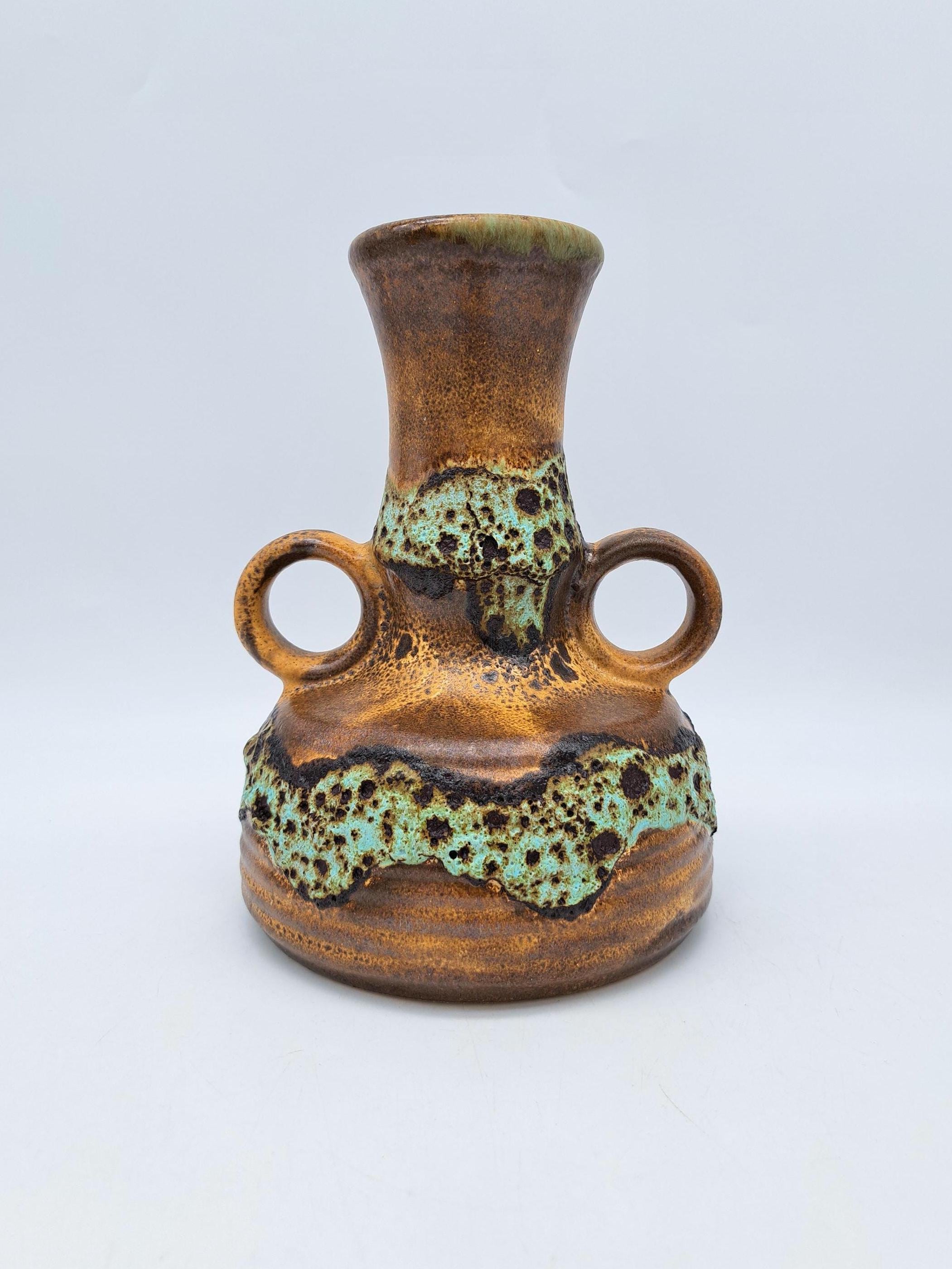 1960年代 Dümler＆Breiden fatlava XLsize Fat Lava Ceramic Pottery Table Light by Dümler and Breiden