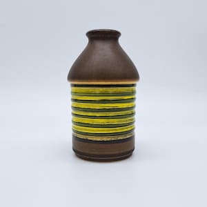 Vaso vintage Dümler & Breiden 10/14 Ceramica della Germania occidentale WGP 1960-1970 Marrone Giallo