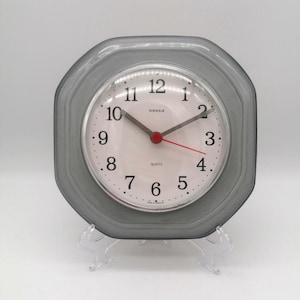 Vintage West German Ceramic Wall Clock Kienzle Keramik Clock Mid Century Pottery 1970s WGP 1960 MCM