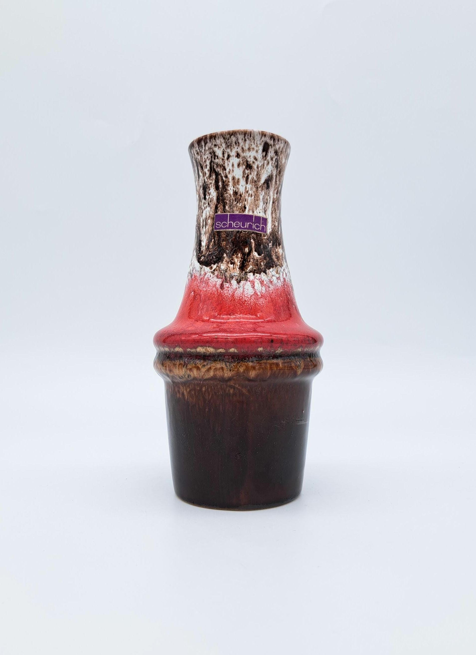 ヴィンテージ 花瓶 Scheurich 209-18 Fat Lava Vintage German Scheurich Vase 209-18 Fat Lava Mid Century Pottery