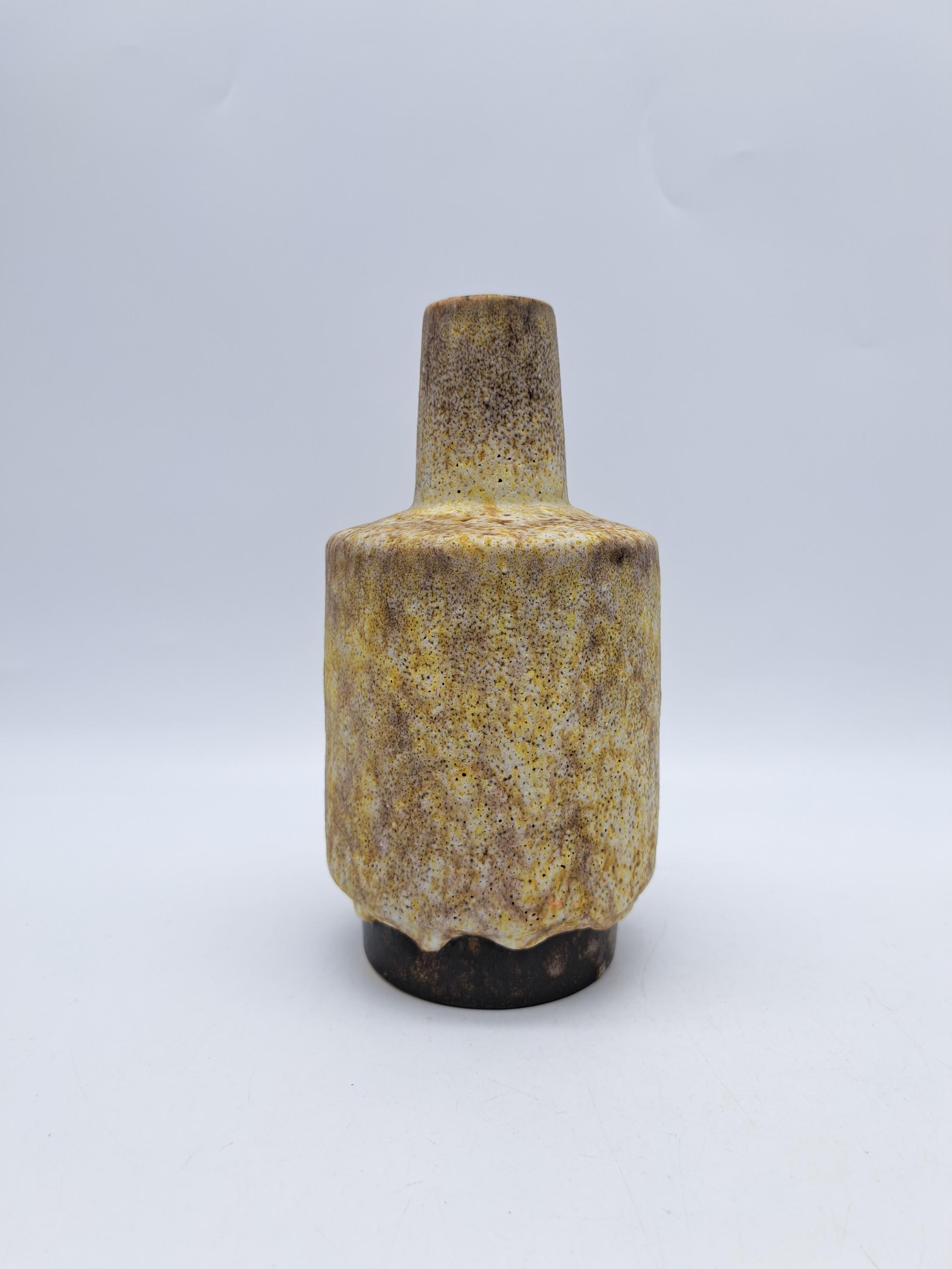 Rare Vintage West German Fat Lava Vase Ruscha Ceramics Numbered R