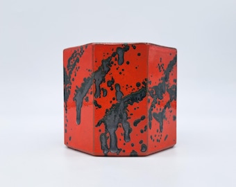 Vintage West German Fat Lava Vase Es-keramik 626-16 Mid Century