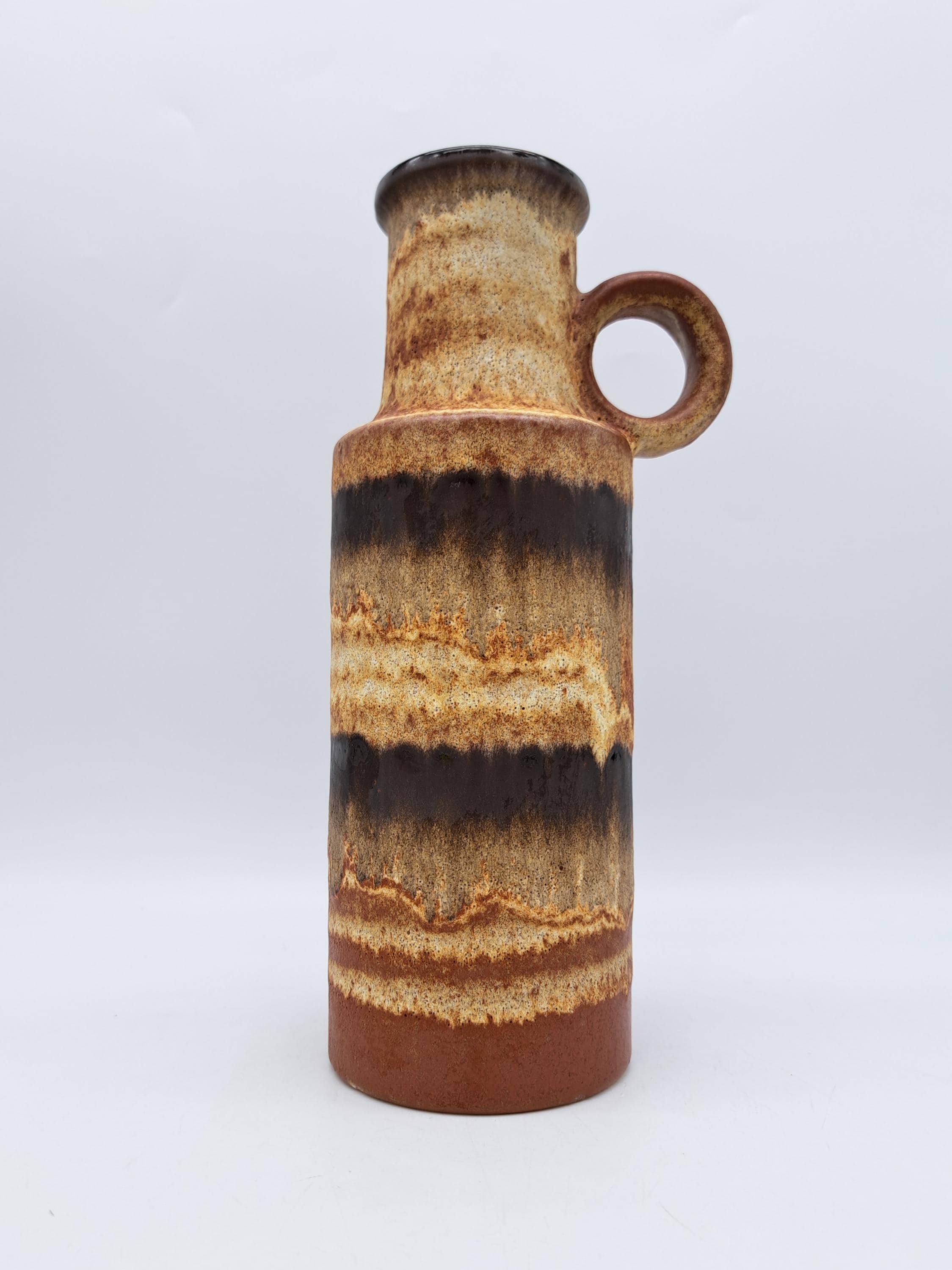 Vintage W-germany Scheurich 401-28 Fat Lava Vase Mid Century