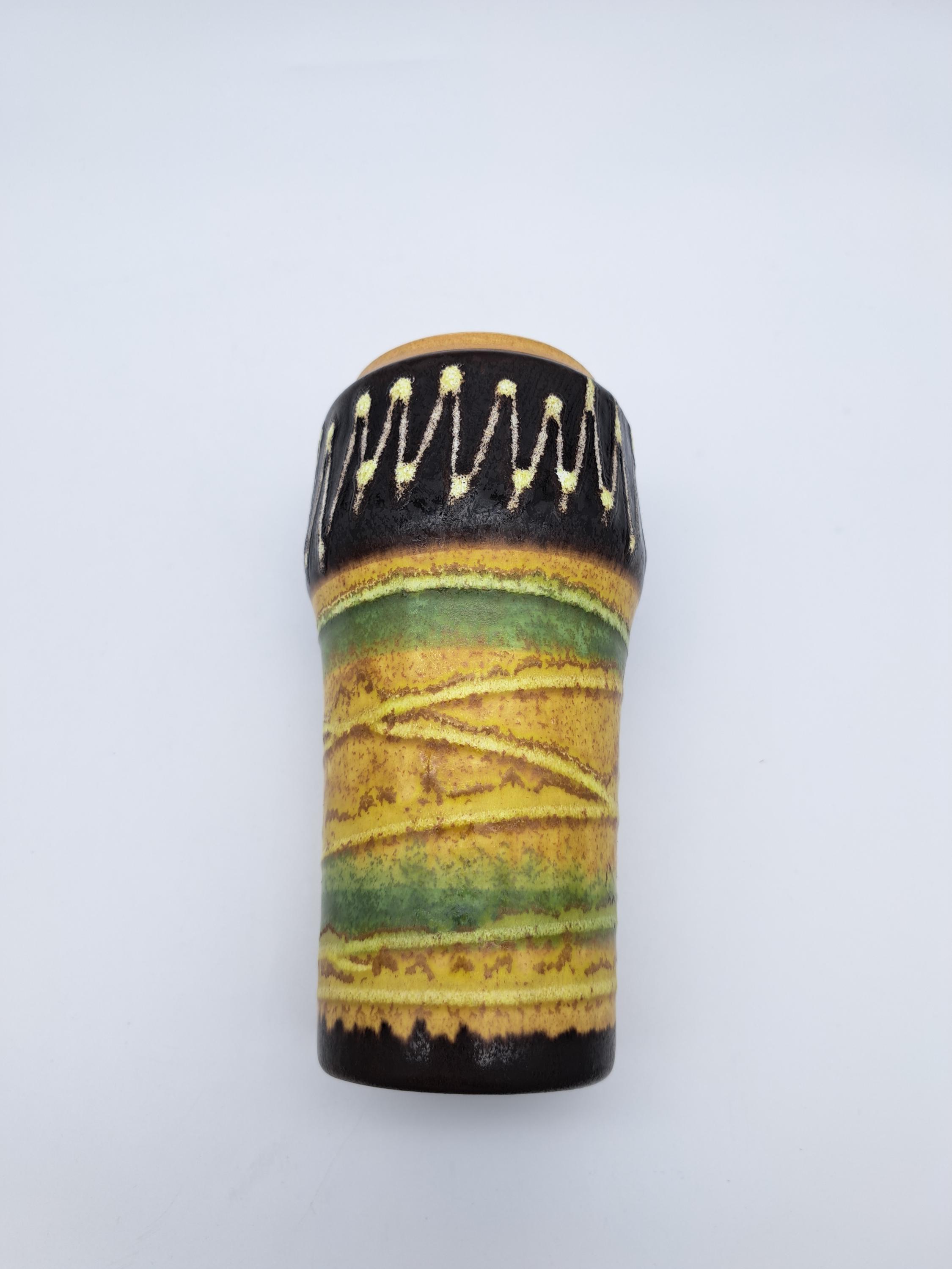 Vintage West German Scheurich Vase 529-18 Mid-century Pottery