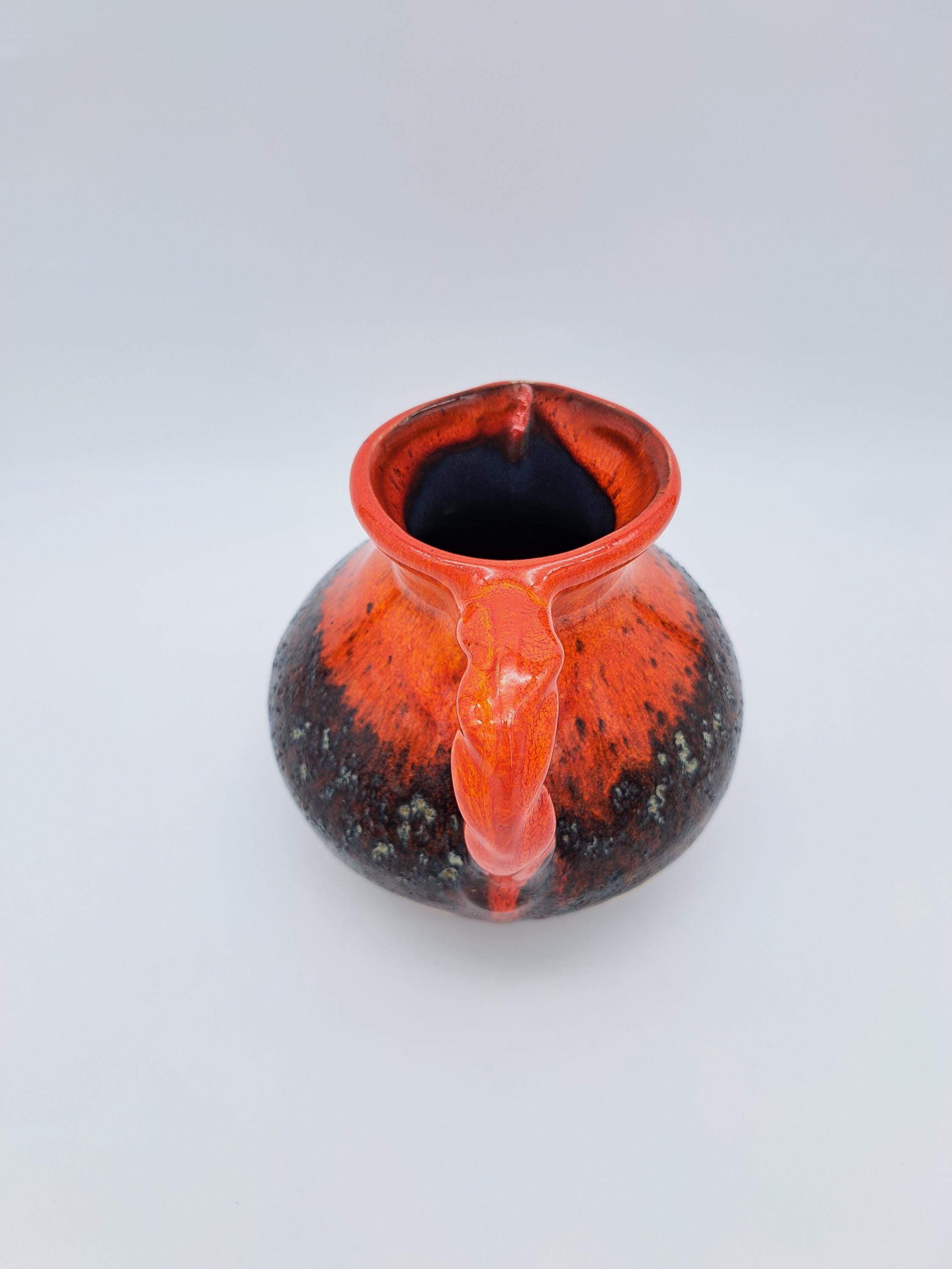 美しい西ドイツ製 Jasba 花瓶 702 12 15 Fat Lava Ceramics WGP