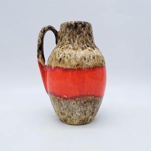 1970s Ceramic German Scheurich 414-16 vase Mid Century WGP vintage West Germany Vase Collection Collectors item MCM