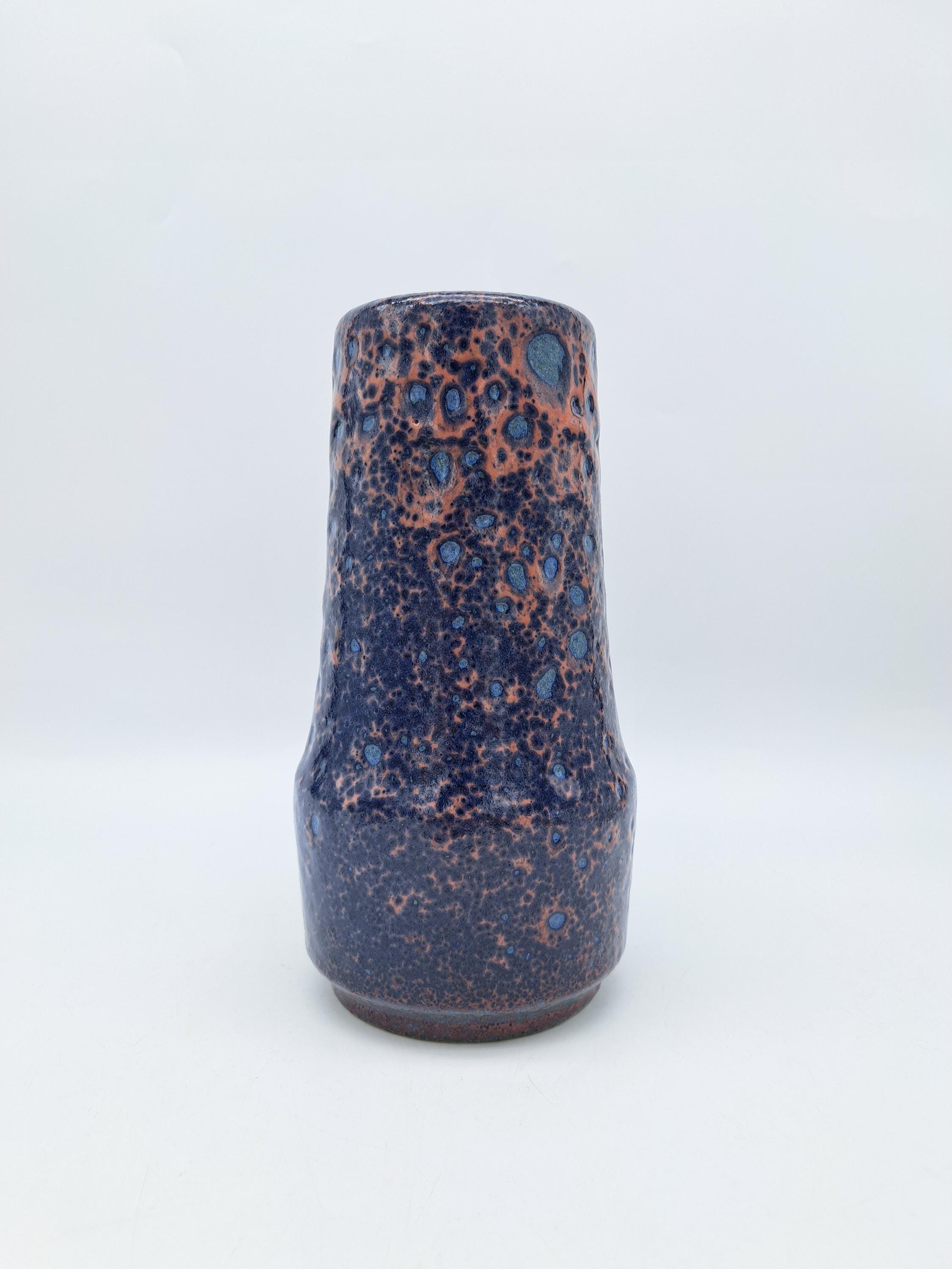 Scheurich Vase Fat Lava 529-25 Mid Century West-germany Ceramics