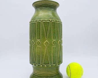 Beautiful West German Ceramic Alfred Klein Design vase 723/30 Mid-century Ceramic WGP Green