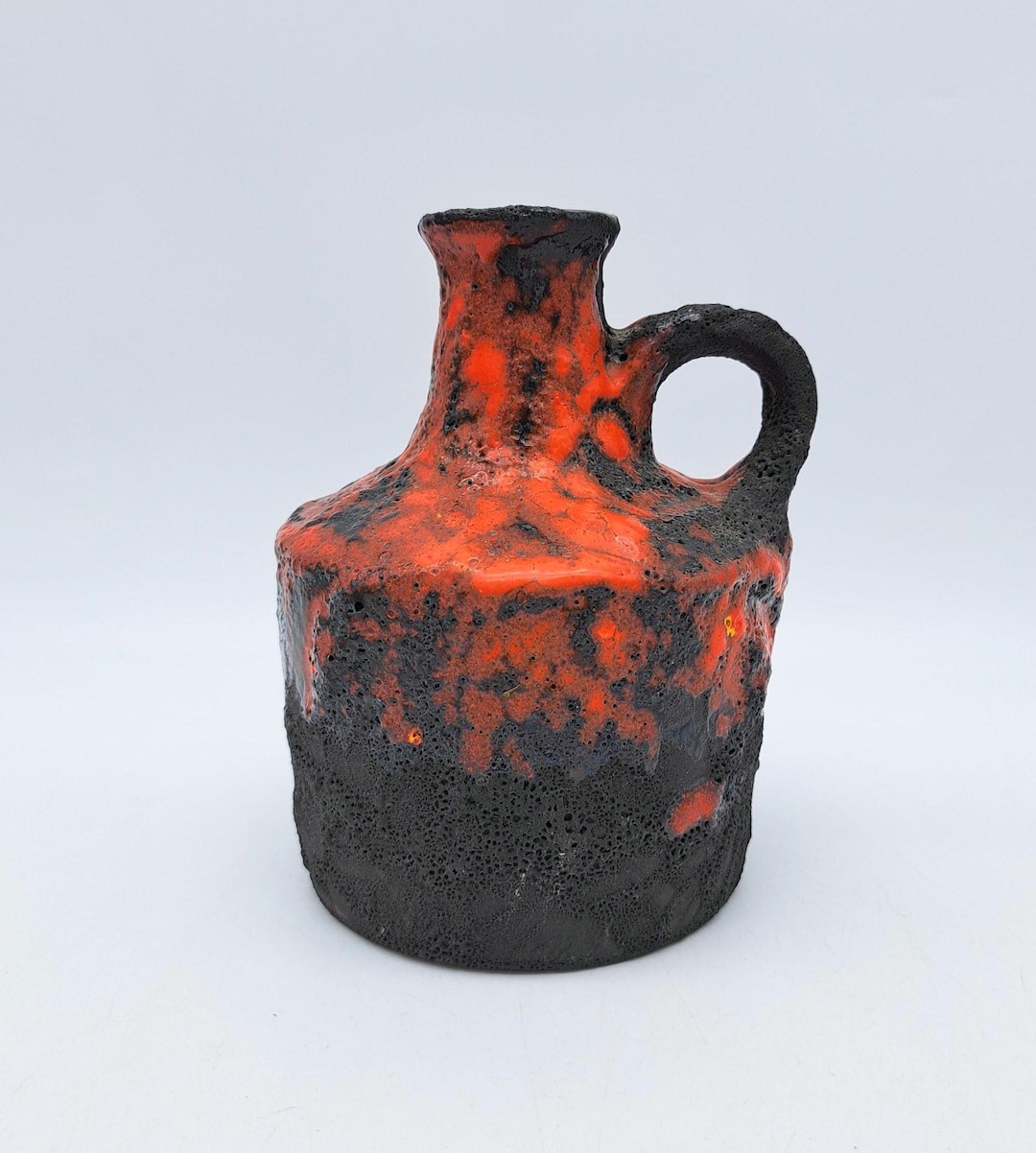 Vintage West German Marei 4300 Vase Fat Lava Pottery 1970 MCM