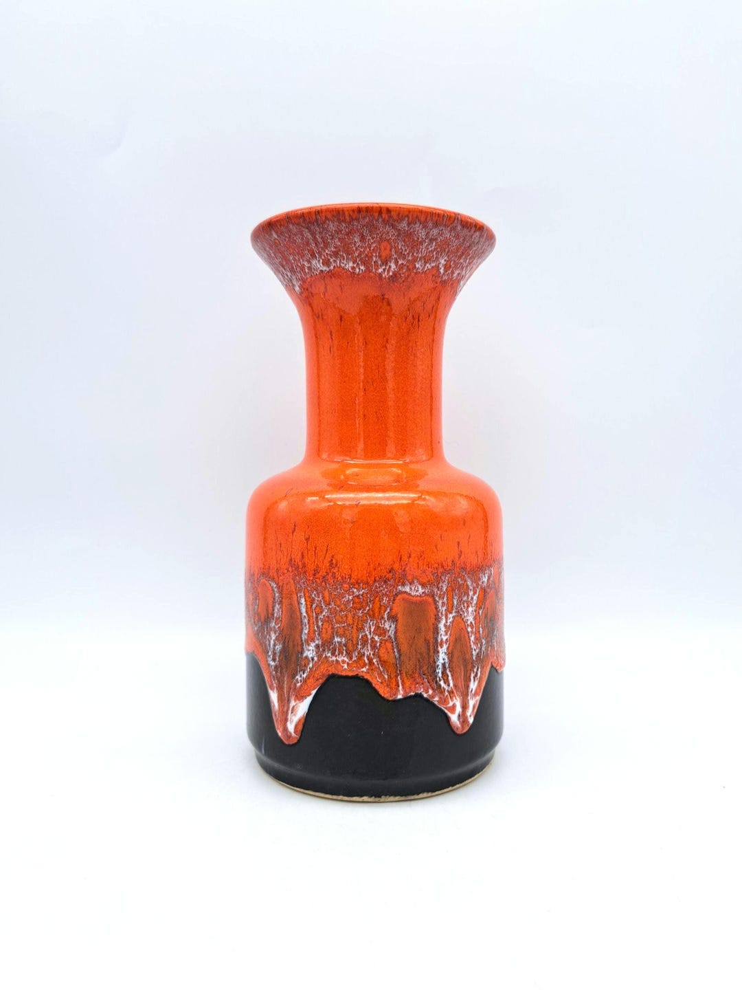 Rare Vintage West German Fat Lava Vase Jasba N04 10 22 Mid Century