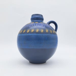 Beautiful Vintage Jug KMK Kupfermühle Ceramic West German Pottery 1970s Vase