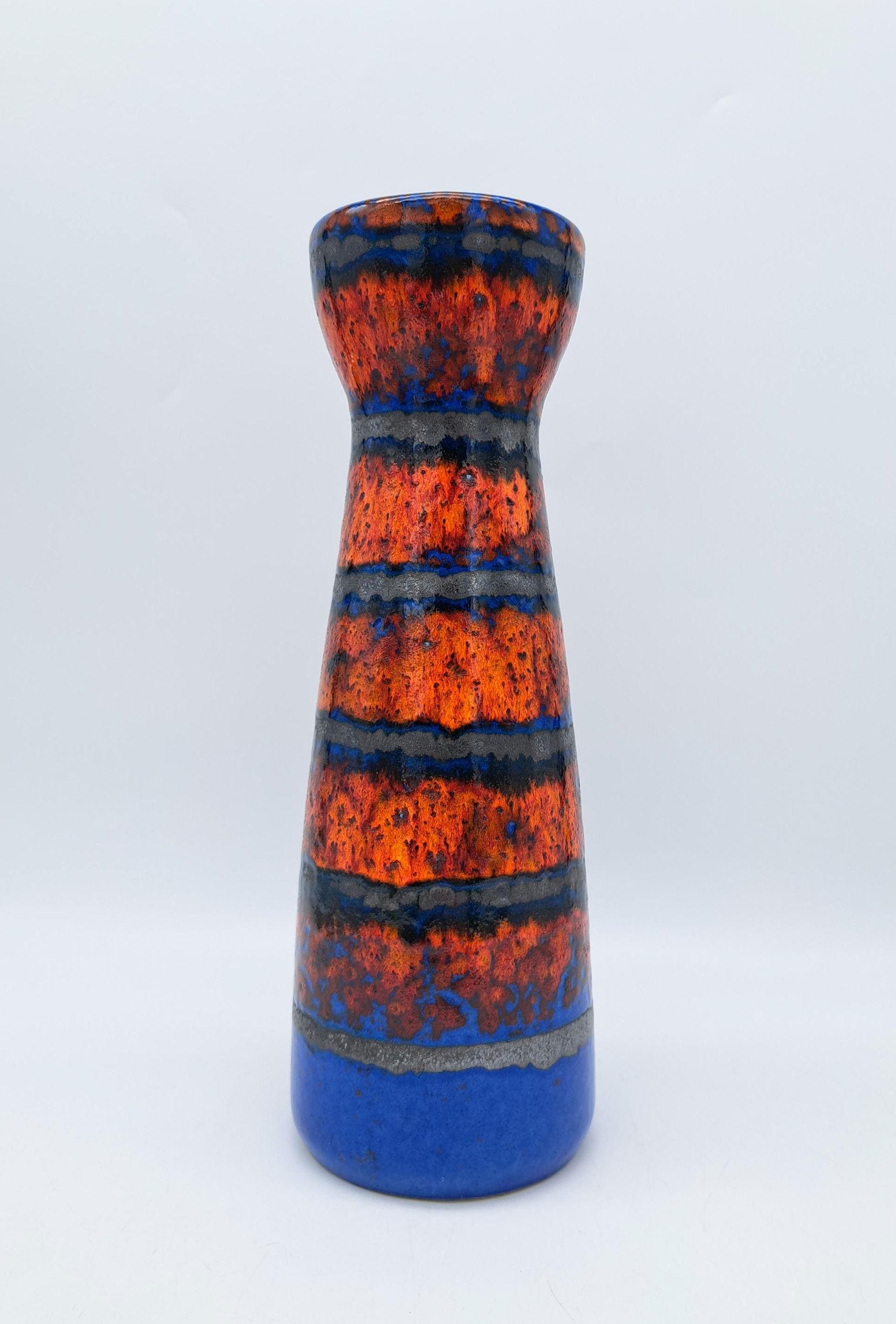 希少なヴィンテージ西ドイツ製 Scheurich 花瓶 520-32 WGP ドイツ陶器