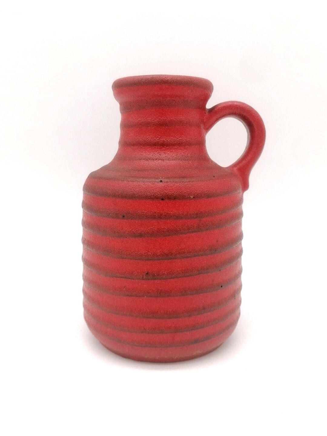 Vintage West German Fat Lava Vase Scheurich No. 414-16 Mid Century