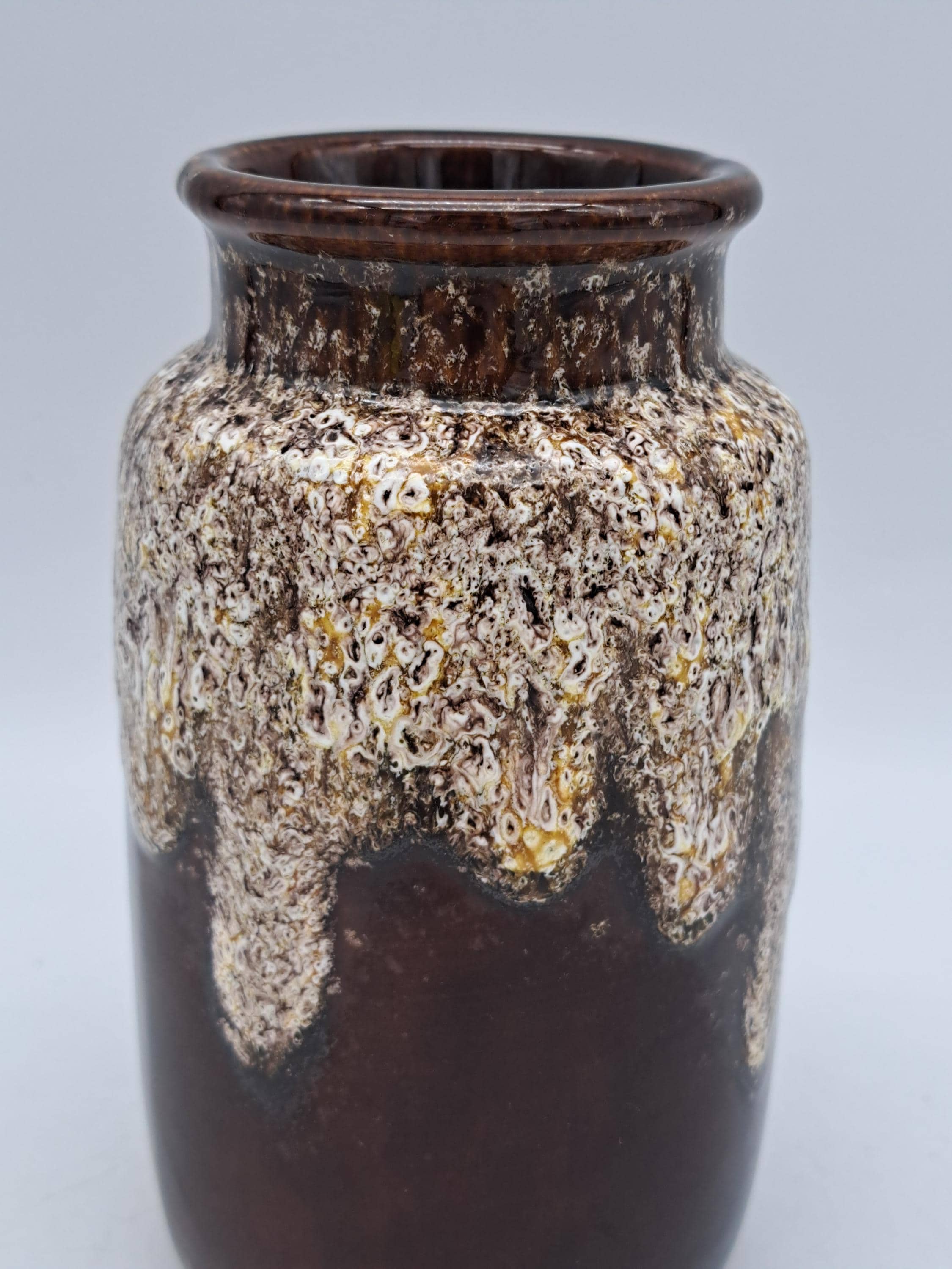 Vintage West German Fat Lava Vase Scheurich 231-15 Mid Century