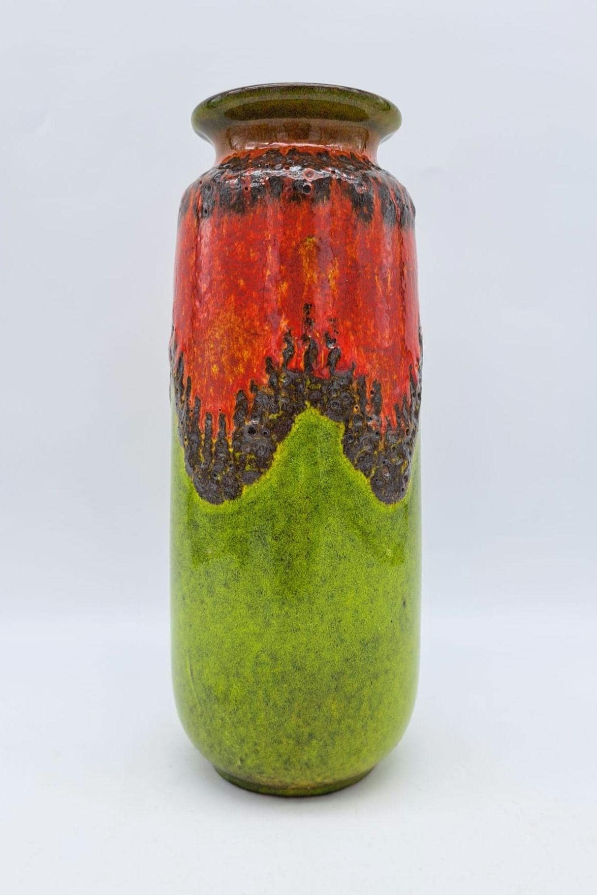 Rare Vintage West German Scheurich Fat Lava Vase No. 206-27