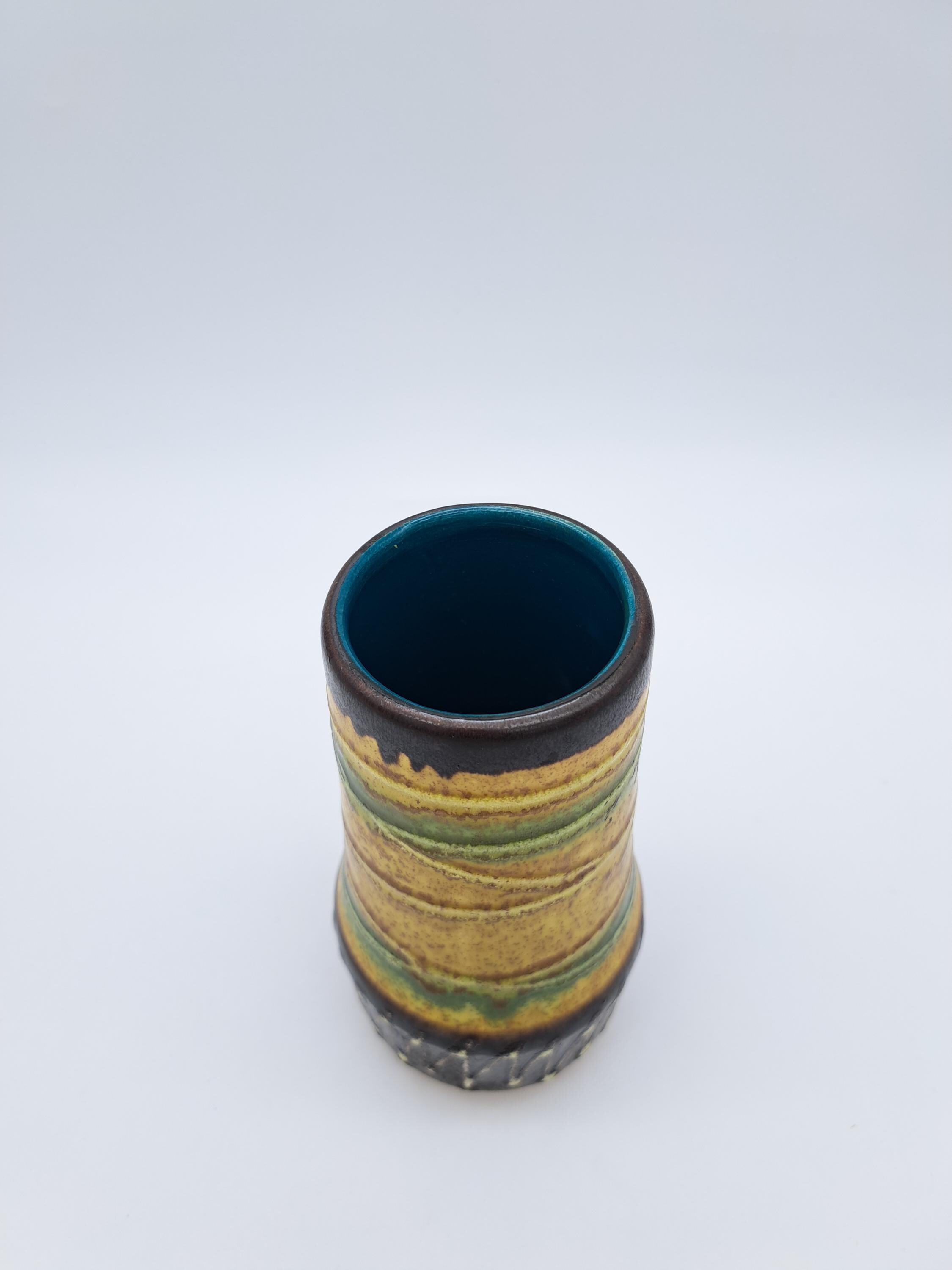 Vintage West German Scheurich Vase 529-18 Mid-century Pottery