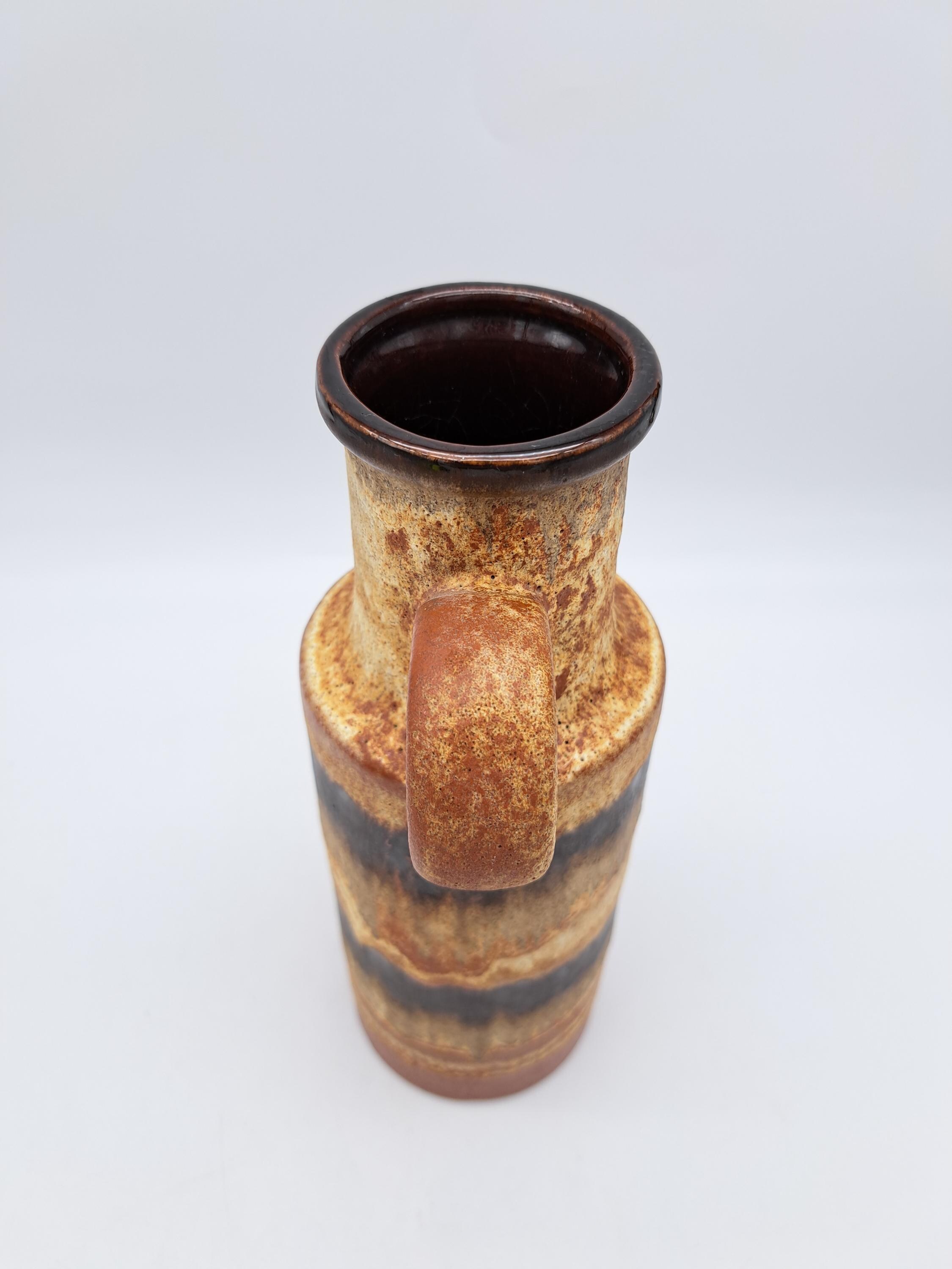 Vintage W-germany Scheurich 401-28 Fat Lava Vase Mid Century