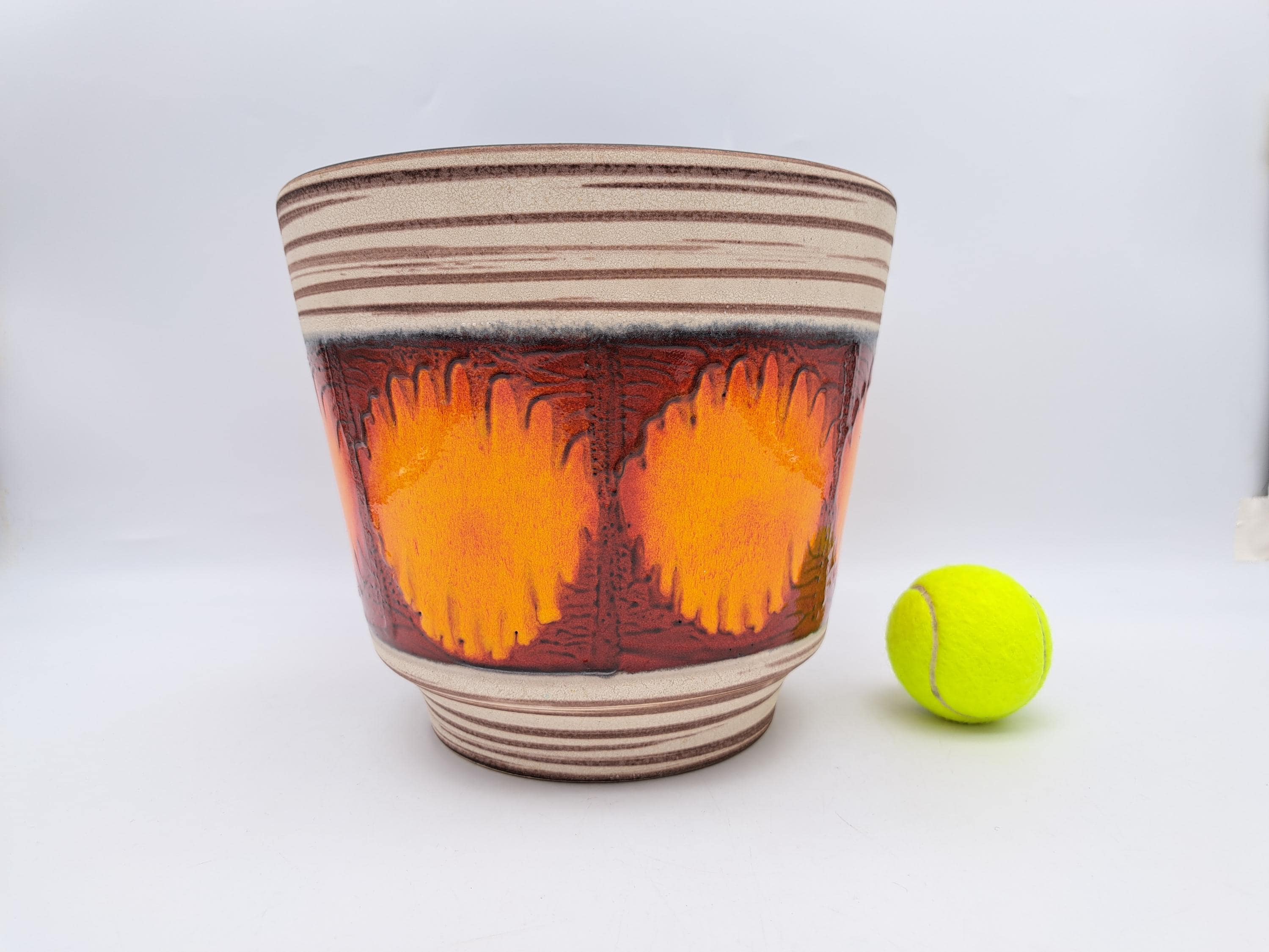 1960s Dümler&Breiden XXL fatlavj LORA XXL Flower Pot Dümler Breiden Rare Vintage Mid Century