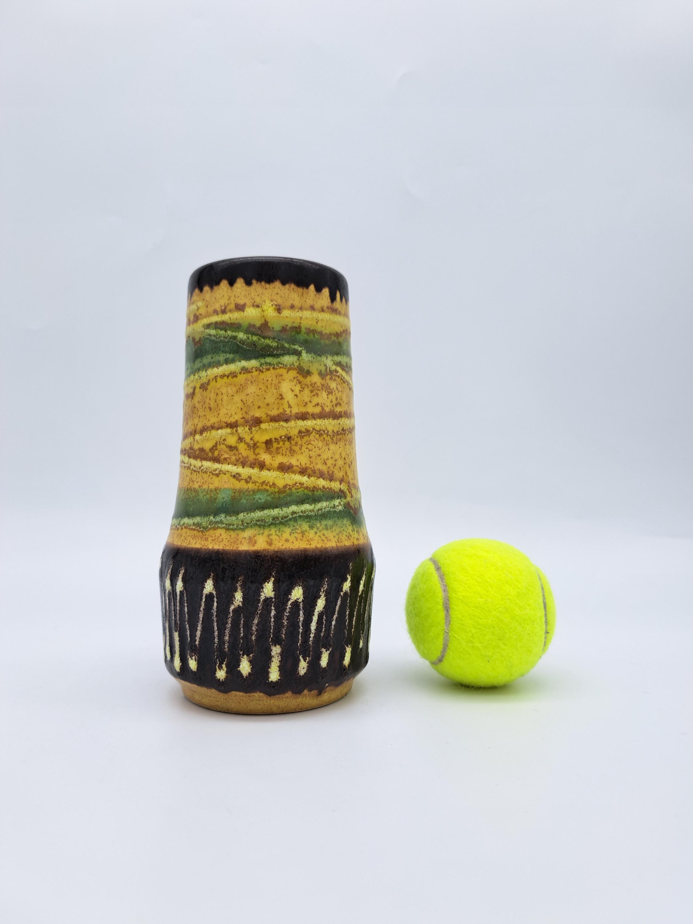 Scheurich 529 18 1960s WGermany 花瓶 Vintage West German Scheurich Vase 529-18 Mid-century Pottery