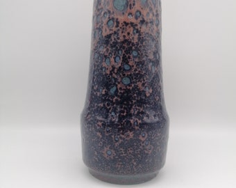 Vaso Scheurich Fat Lava 529-25 Metà del secolo Germania occidentale Ceramica WGP Drip Glaze