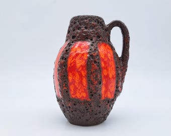 Vintage West German Scheurich 231-15 Fat Lava Vase Mid Century