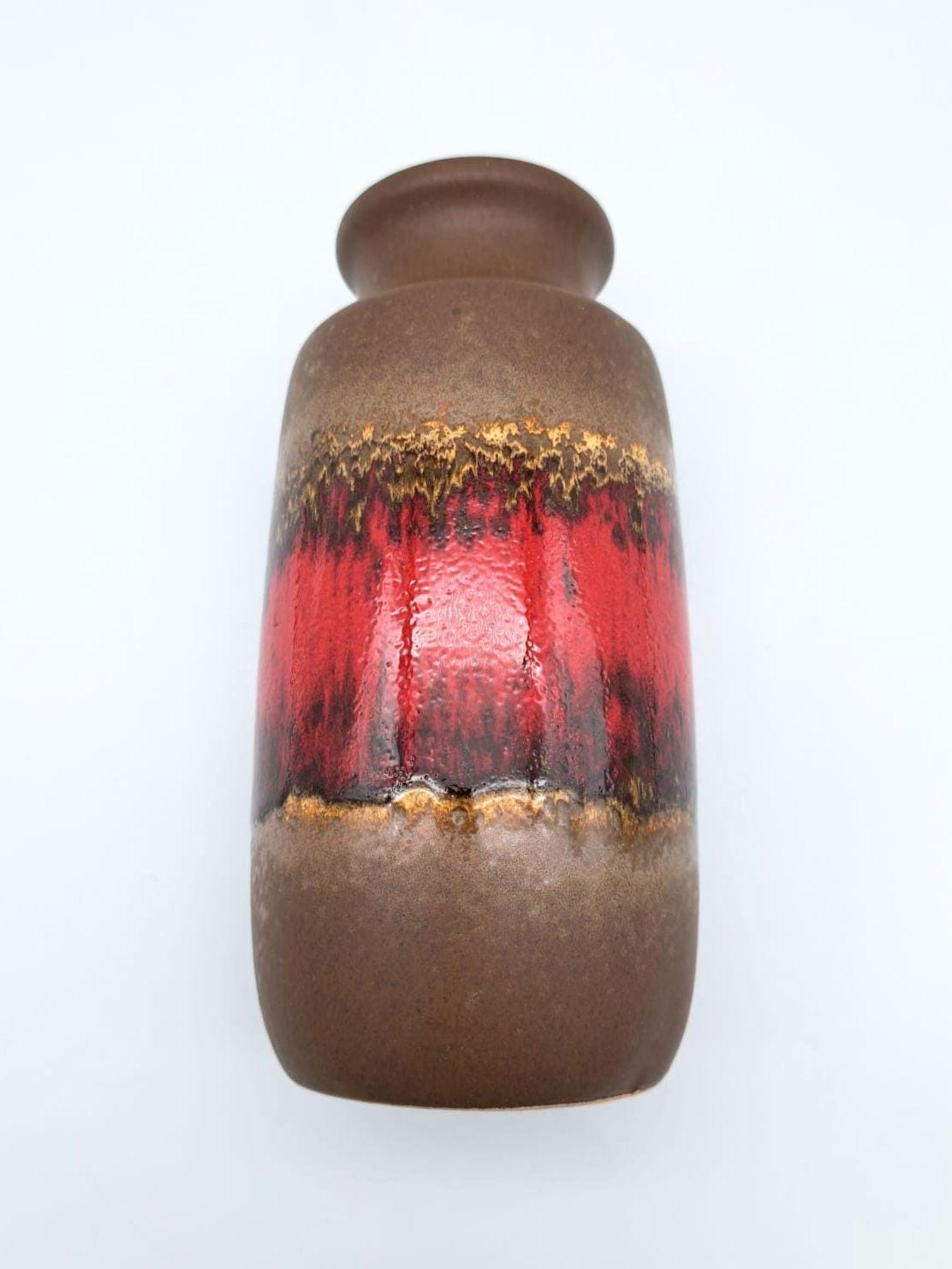 ヴィンテージ 　ファットラバ Fat Lava Scheurich 213-20 Vintage West German Fat Lava Vase Scheurich 213-20 Mid