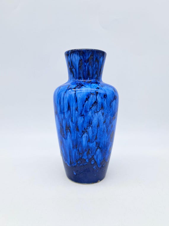 Vintage West German Scheurich Vase 523-18 Fat Lava Ceramics