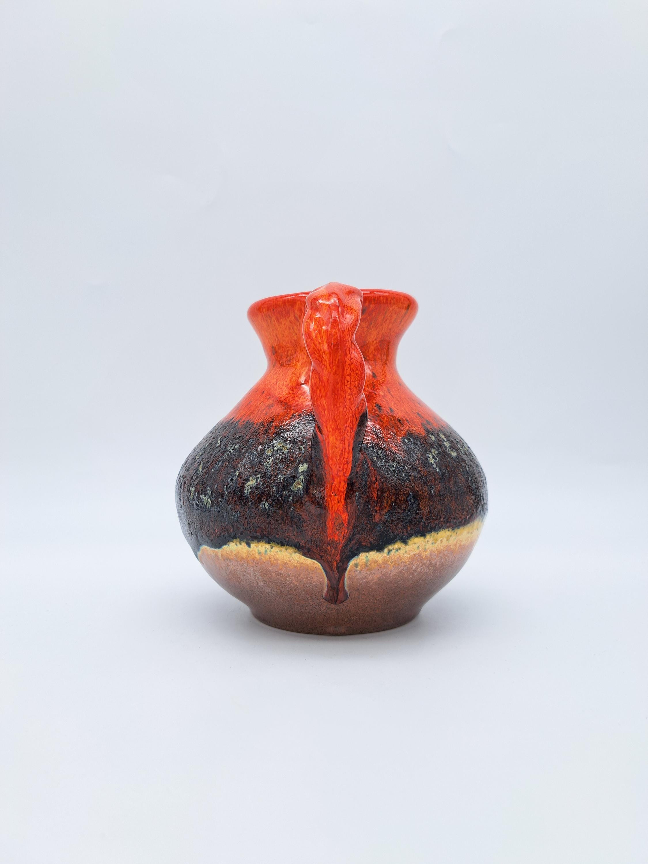 美しい西ドイツ製 Jasba 花瓶 702 12 15 Fat Lava Ceramics WGP