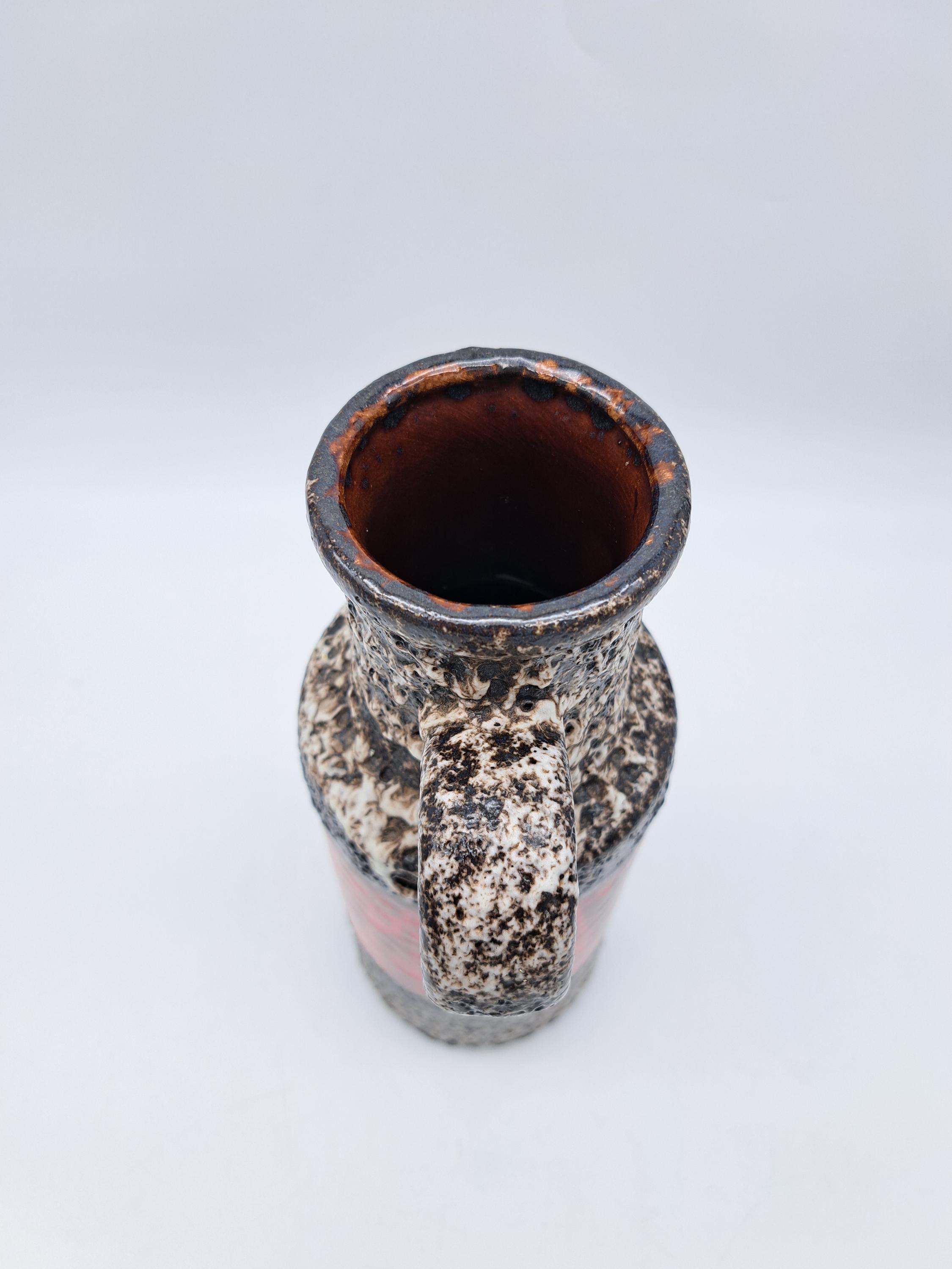 Rare Vintage West German Scheurich Fat Lava Vase No. 401-28 Mid