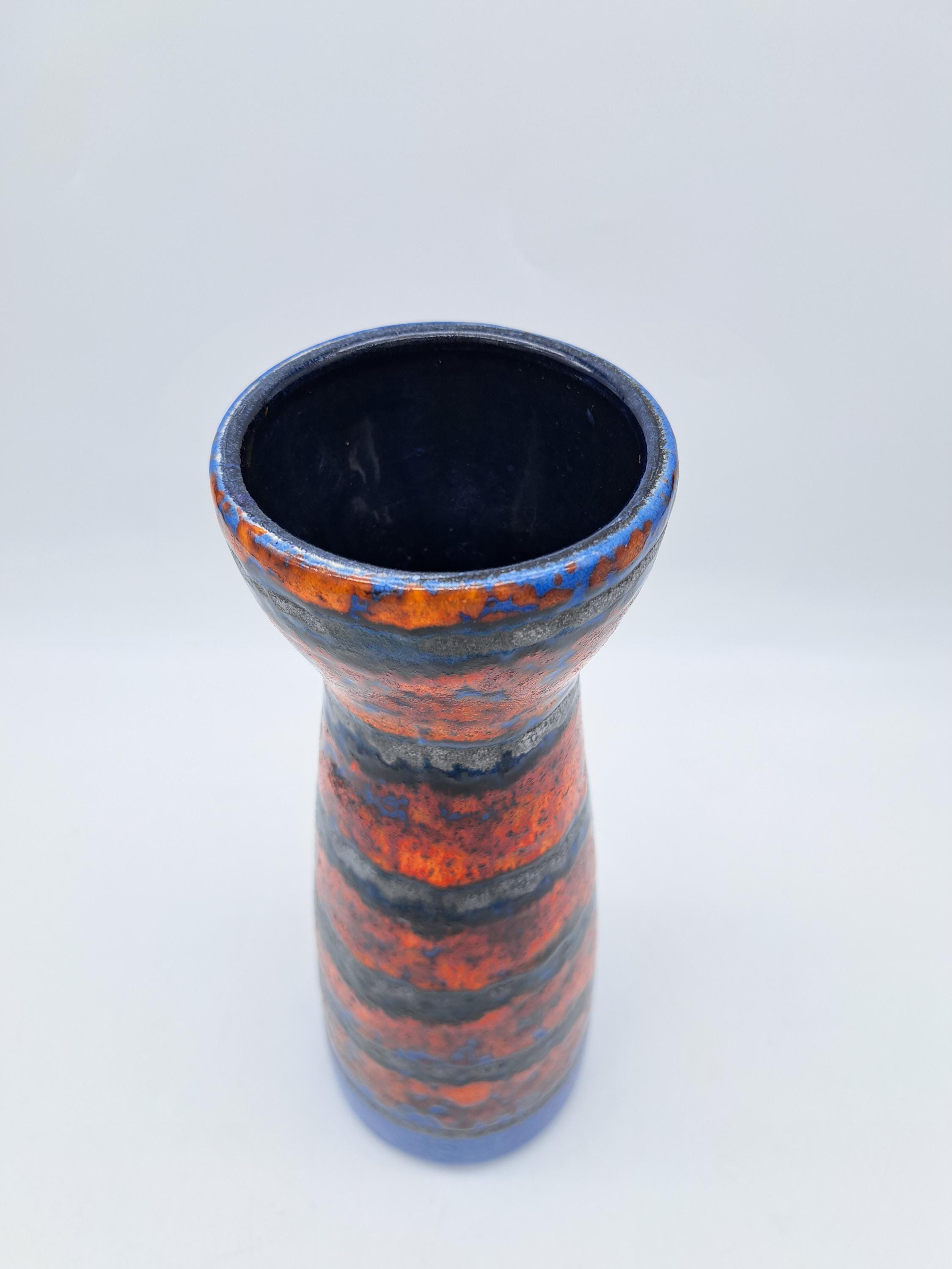 希少なヴィンテージ西ドイツ製 Scheurich 花瓶 520-32 WGP ドイツ陶器