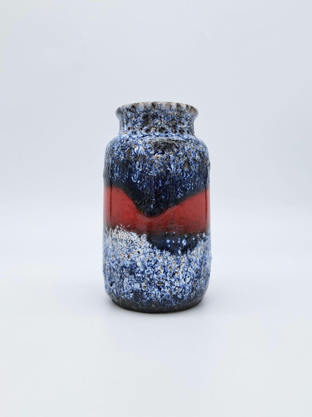 Vintage West German Ceramic Scheurich Fat Lava Vase 231-15 Ceramic