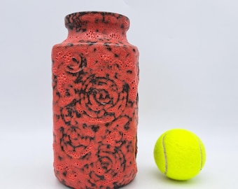 Vintage West German Fat Lava Vase Scheurich 231-15 Mid-century