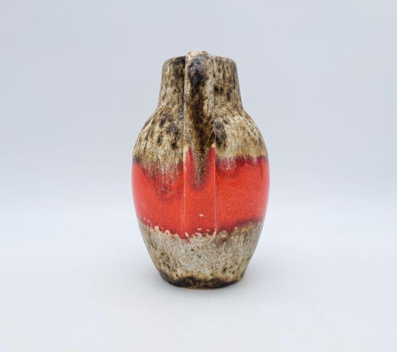 西ドイツ製 ヴィンテージ 花瓶 Scheurich 414-16 1970年代 陶器 ドイツ製 Scheurich 414-16 花瓶 ミッドセンチュリー