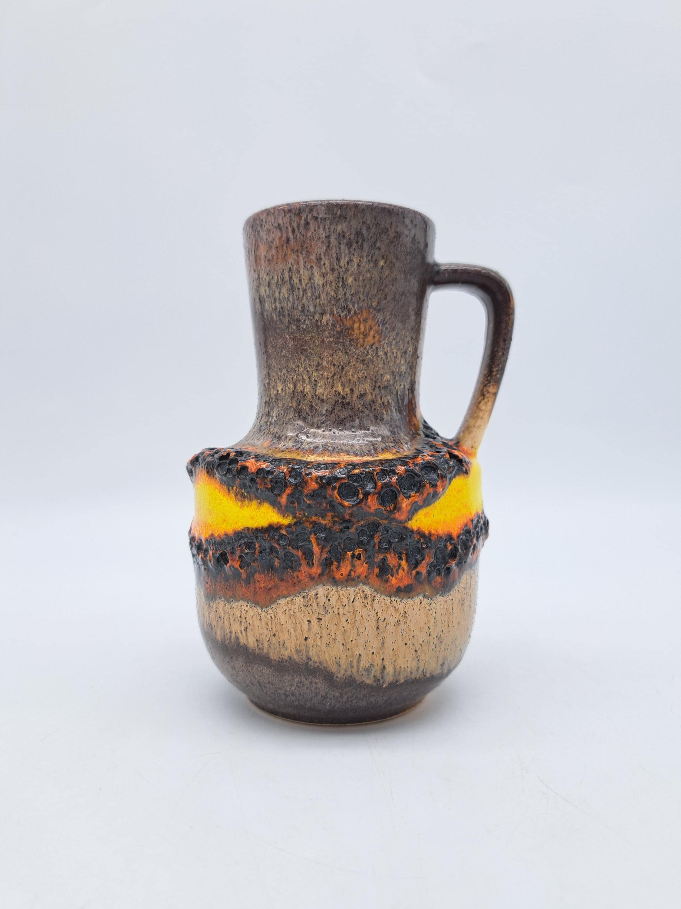 ヴィンテージ 西ドイツ製 ファット ラバ花瓶 Steuler 141/15 ミッド