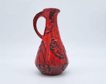Vintage West German Fat Lava Vase Made by Gräflich Ortenburg. Form