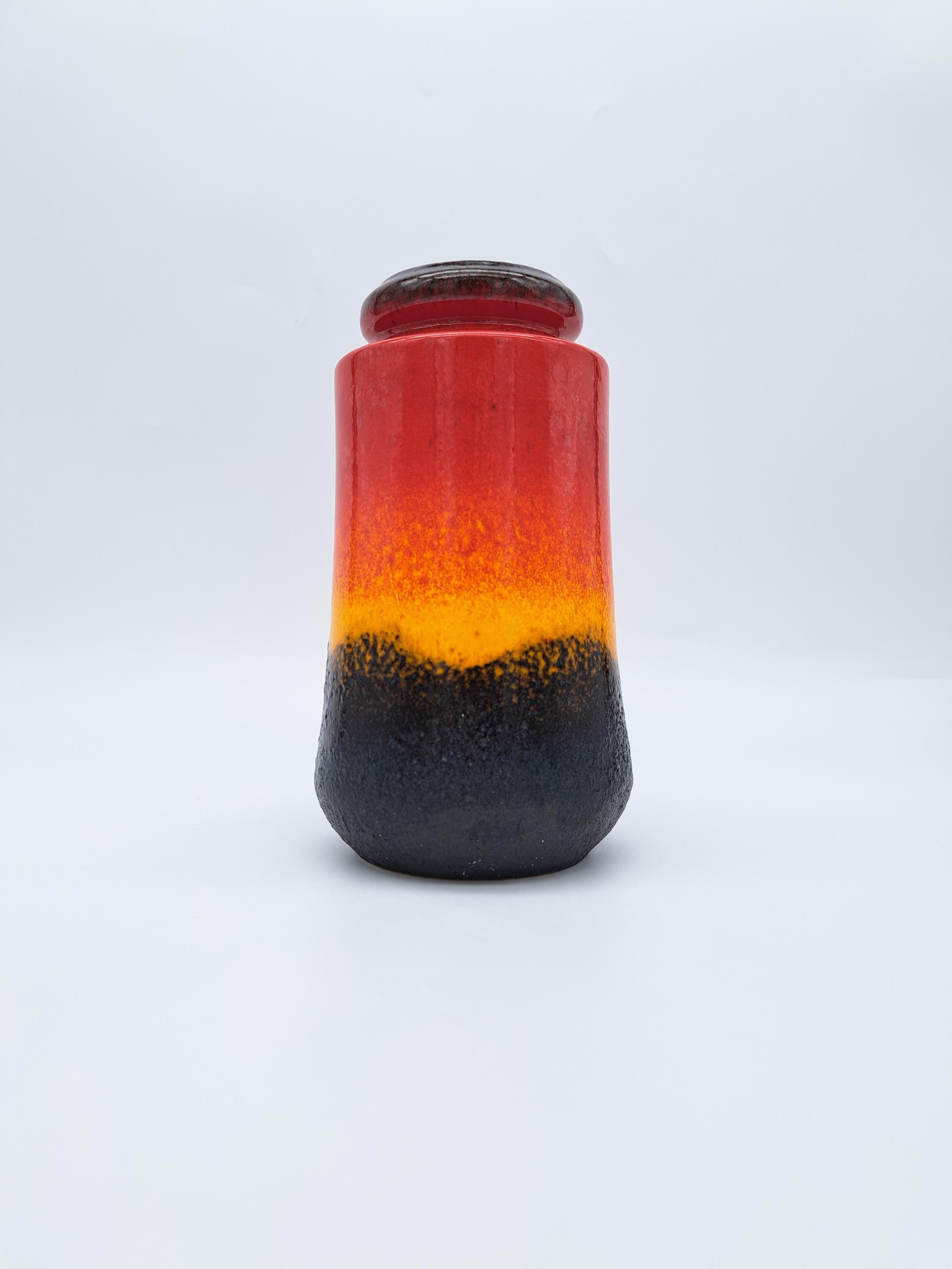 Fat lava ヴィンテージ　Scheurich Coloured and glazed Fat Lava ceramic jug by Scheurich, 1960s | intOndo