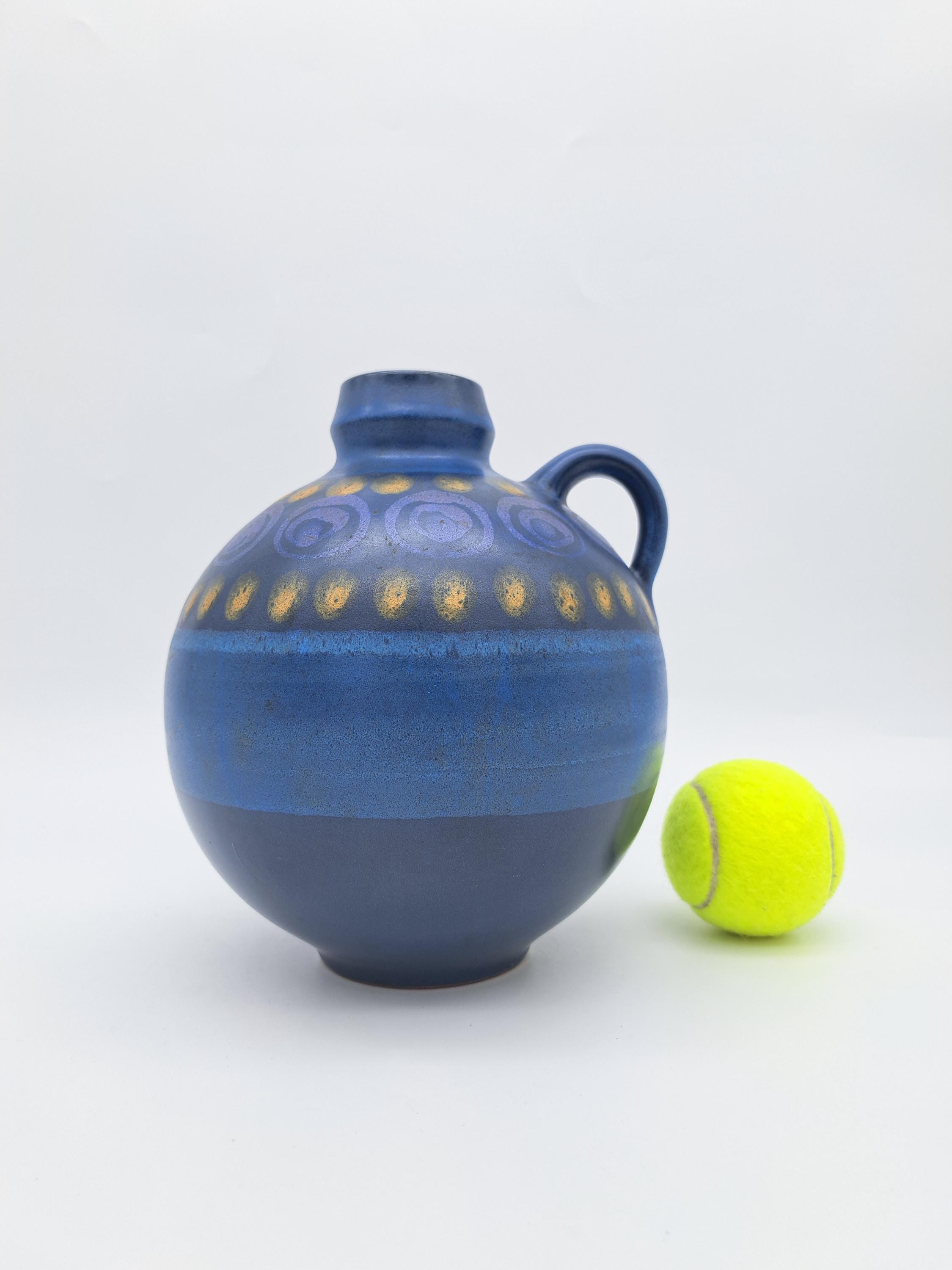 KMK社　ドイツ　花瓶　ヴィンテージ 美しいヴィンテージの水差し KMK Kupfermühle 陶器 西ドイツ陶器 1970