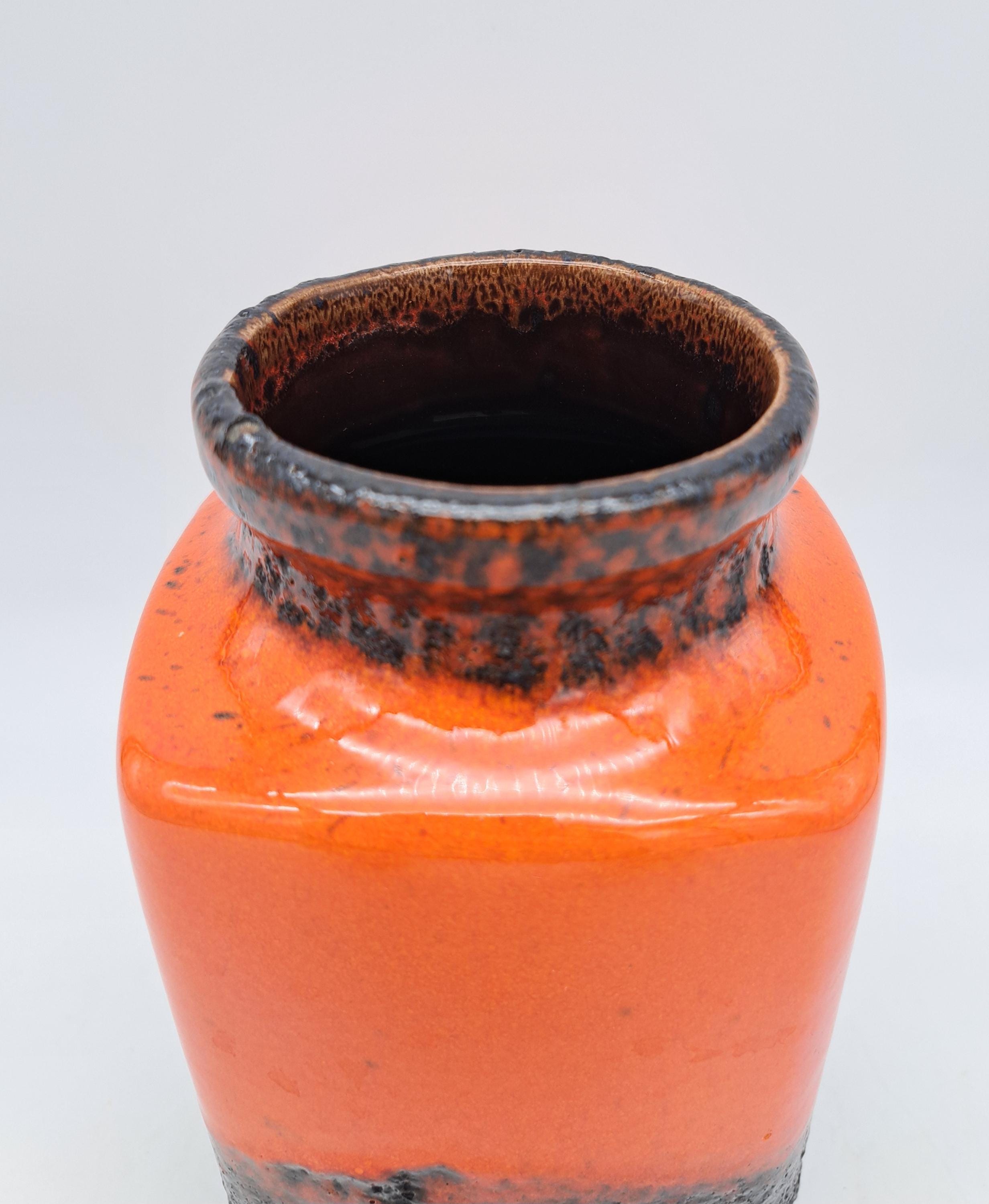 西ドイツ製 FAT LAVA 花瓶 Scheurich 216-20 ミッドセンチュリー陶器