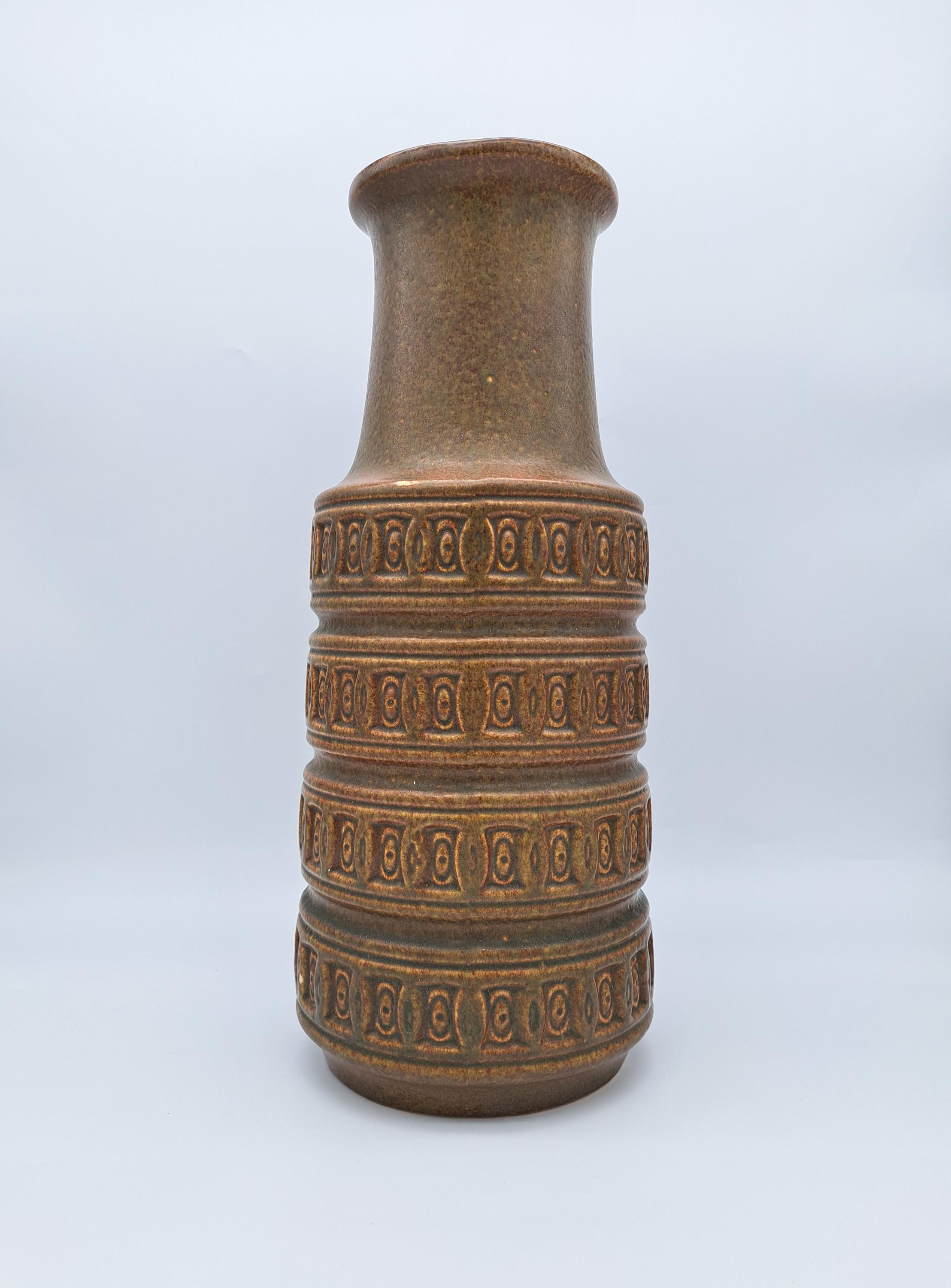 Vintage XXL Floor Vase Scheurich 429-45 West German Pottery Design