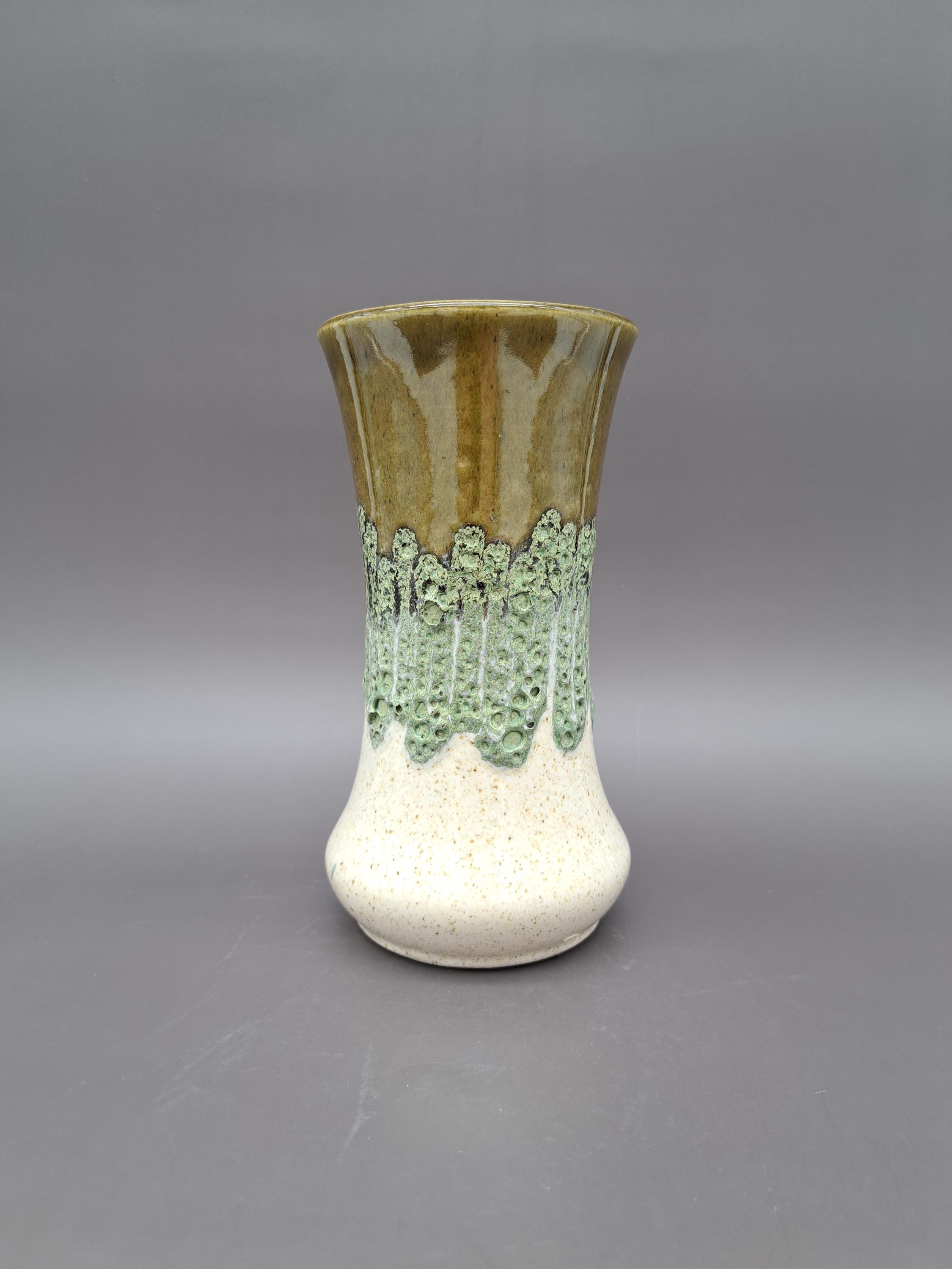 工芸品 70s Fat Lava wave Vintage West German Fat Lava Vase BAY 70-17 Ceramic Mid