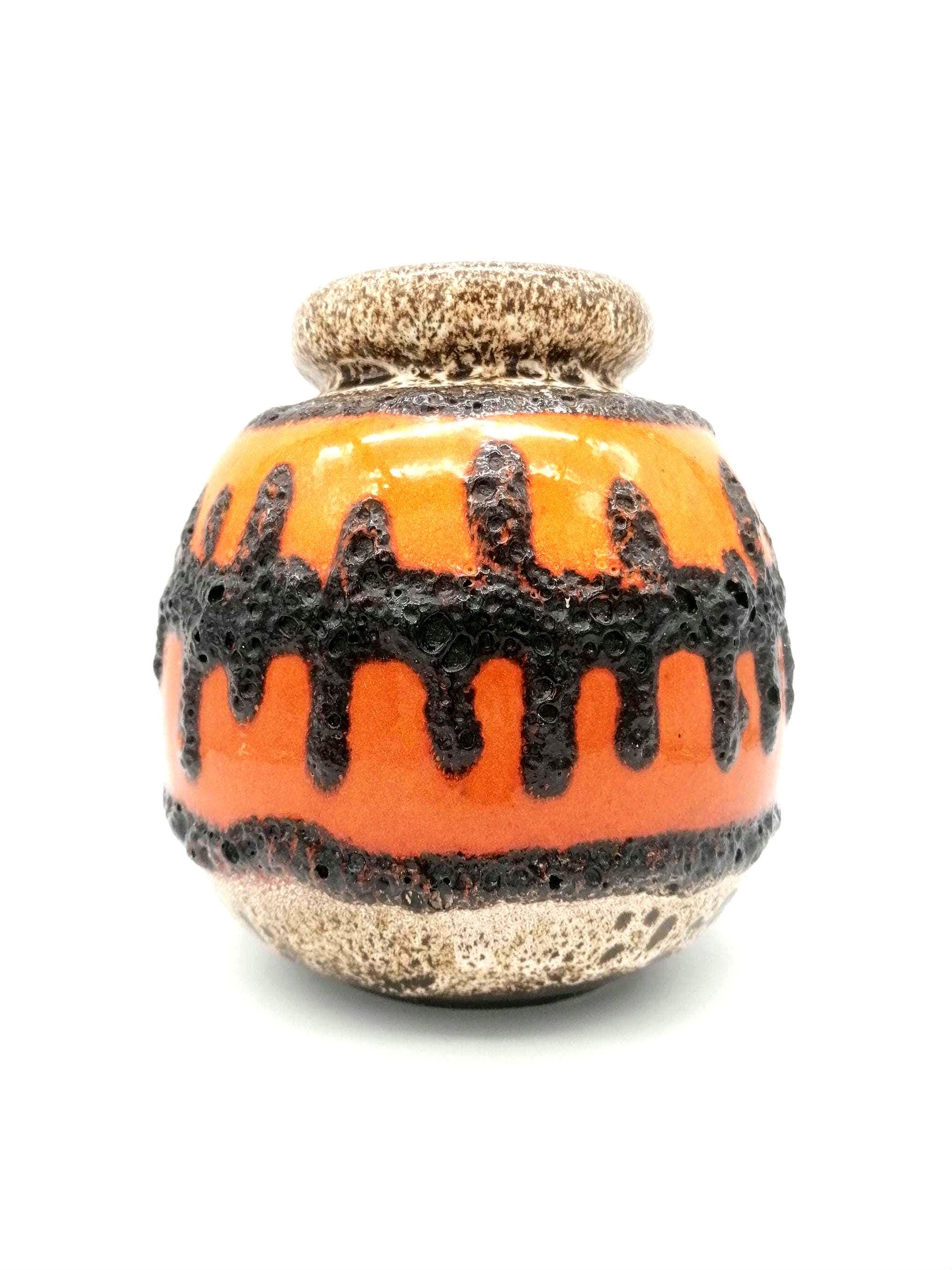 Vintage West German Fat Lava Vase Scheurich 284-19 Mid