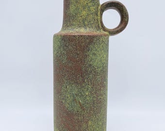 Scheurich Fat Lava Vase 401-28, Orange West German Pottery, Mid