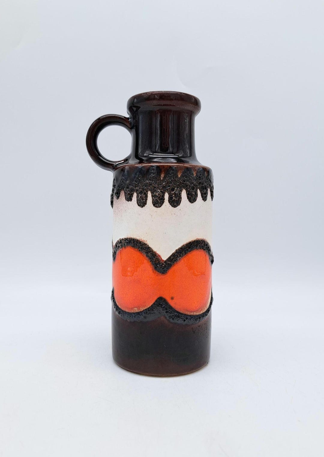 Vintage West German Ceramic Fat Lava Vase Scheurich 401-20 Mid