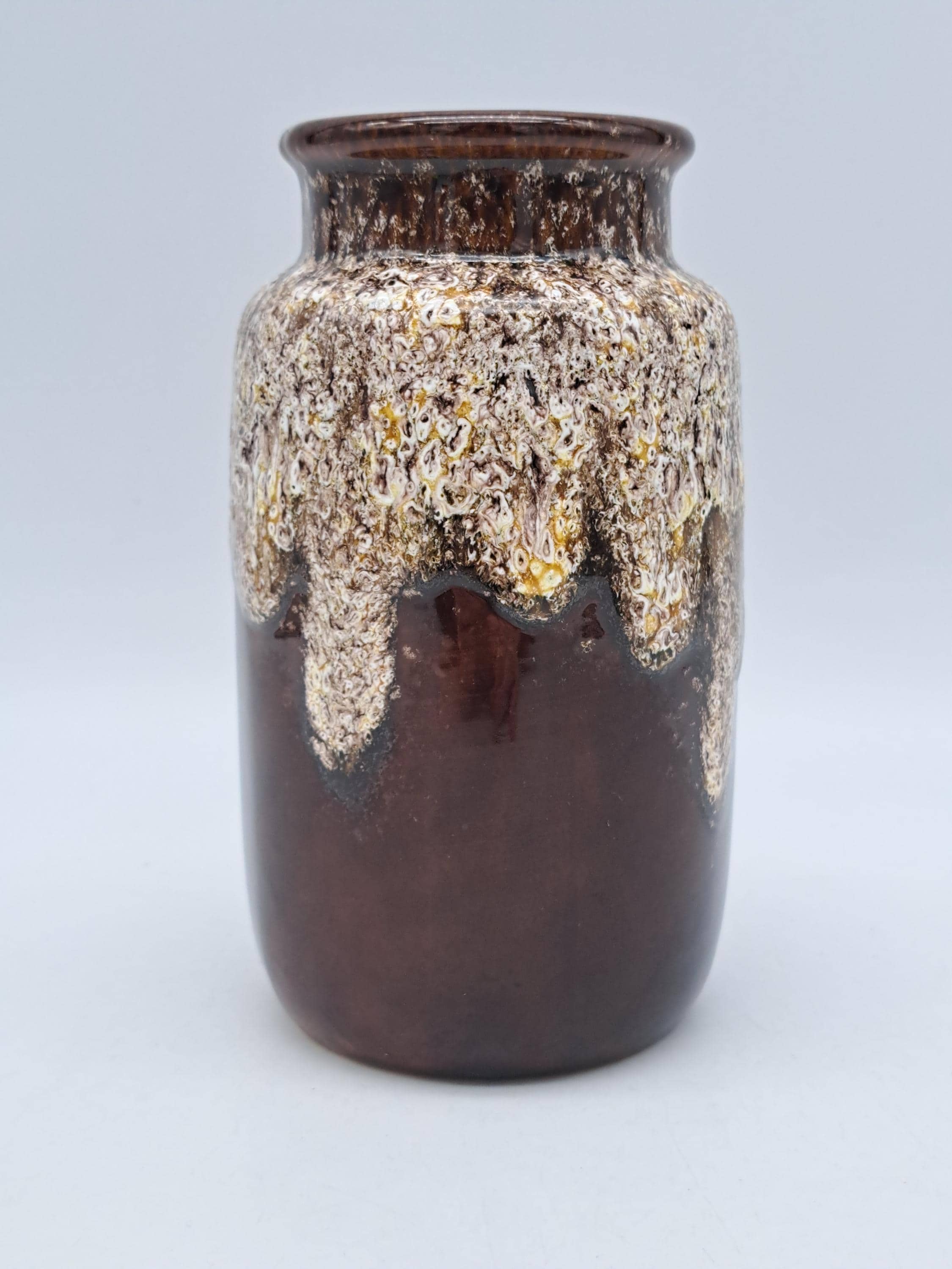 Vintage West German Fat Lava Vase Scheurich 231-15 Mid Century