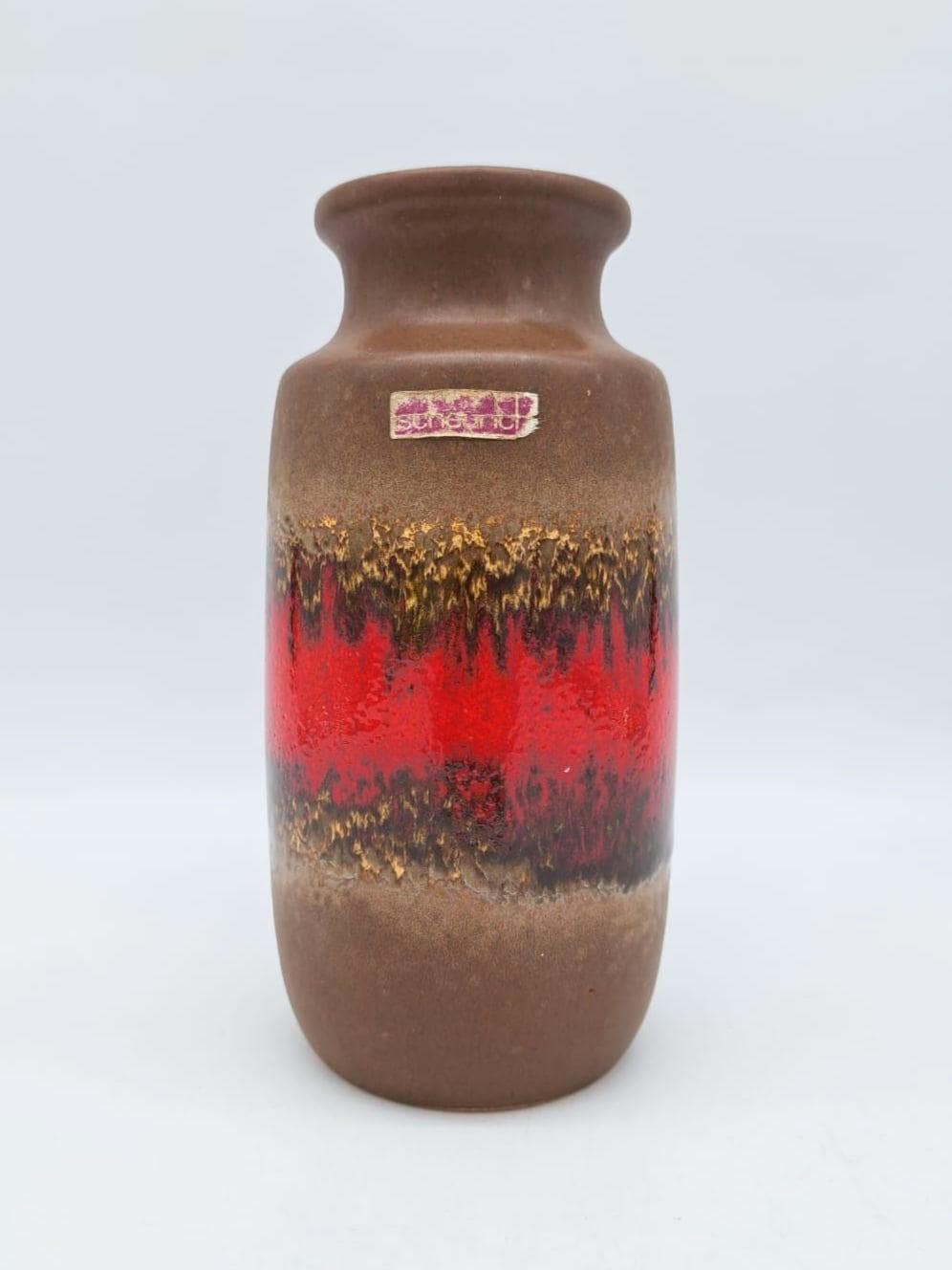 ヴィンテージ 　ファットラバ Fat Lava Scheurich 213-20 Vintage West German Fat Lava Vase Scheurich 213-20 Drip