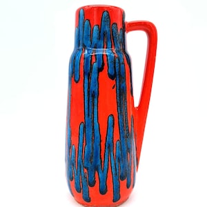 Scheurich 522-18 Fat Lava Vase Mid Century Pottery Vintage