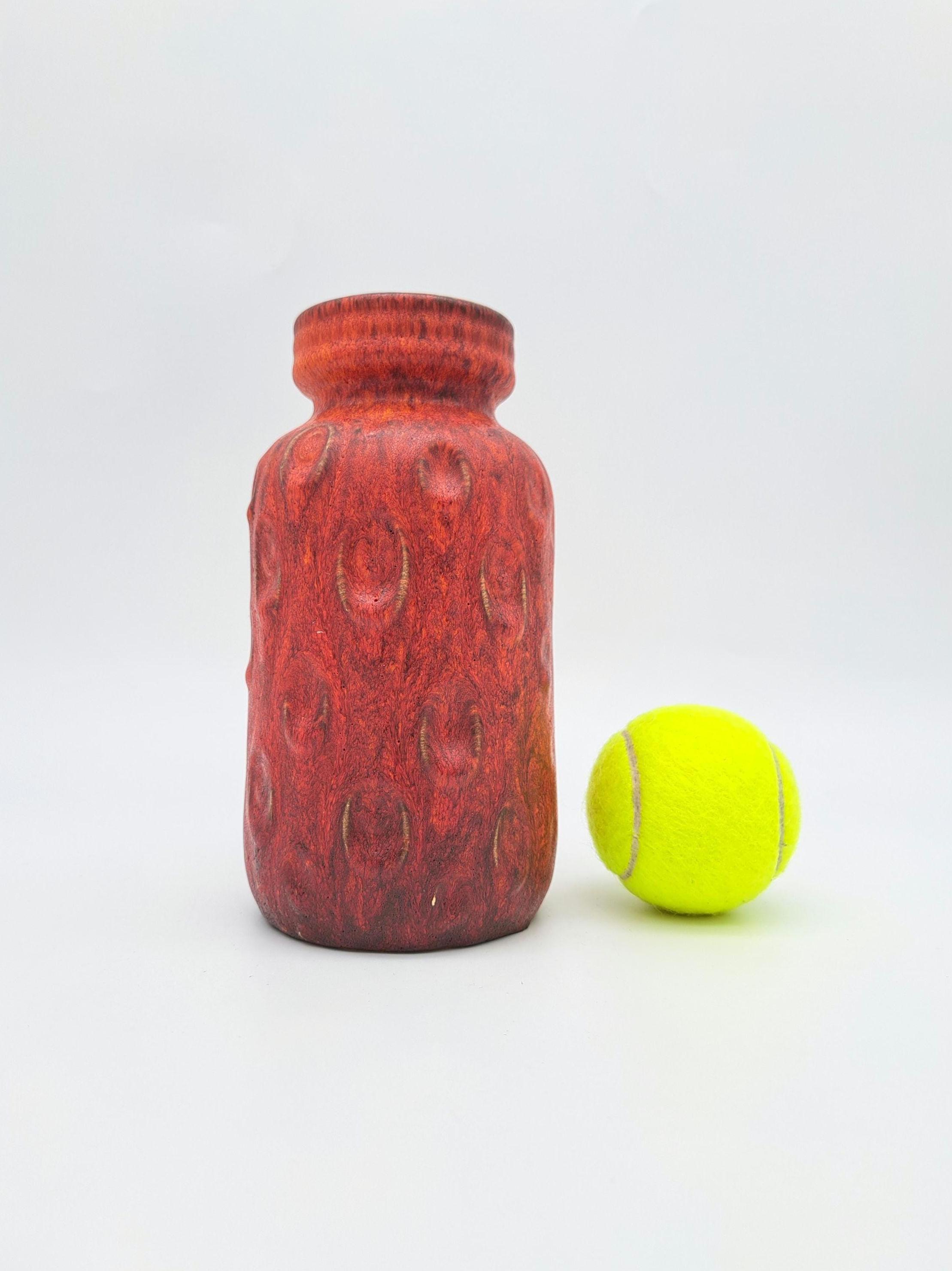 西ドイツ製 Scheurich 288-18 花瓶 コーラル 西ドイツ陶器 ミッド